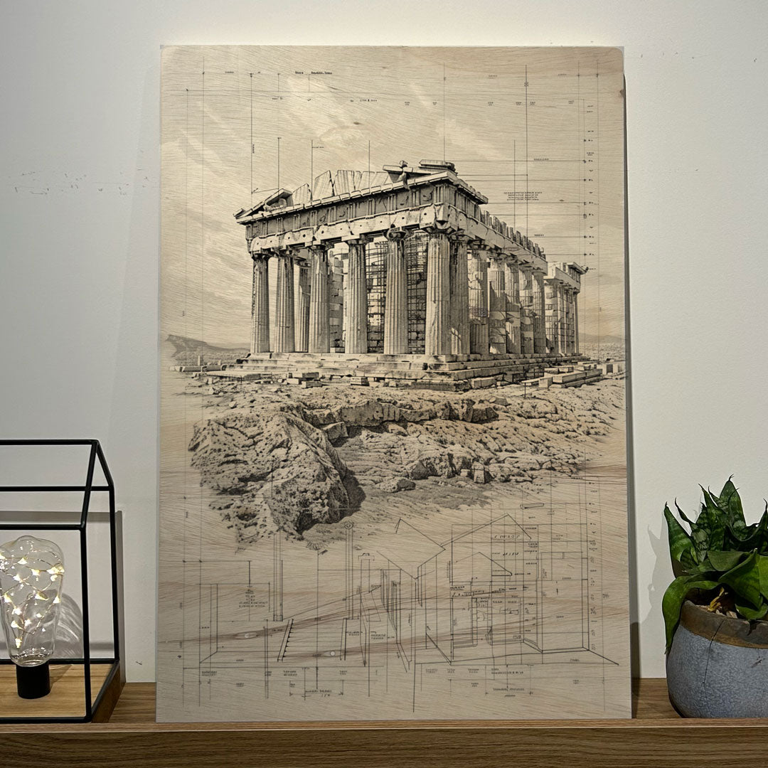 Quadro Decorativo - Pathernon 50 x 33 cm - Muralist Decor