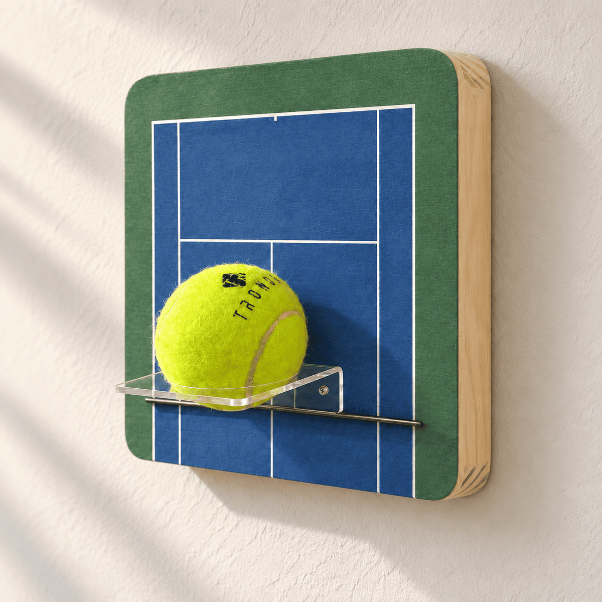 Quadro Porta Bolinha de Tênis - 20x20cm