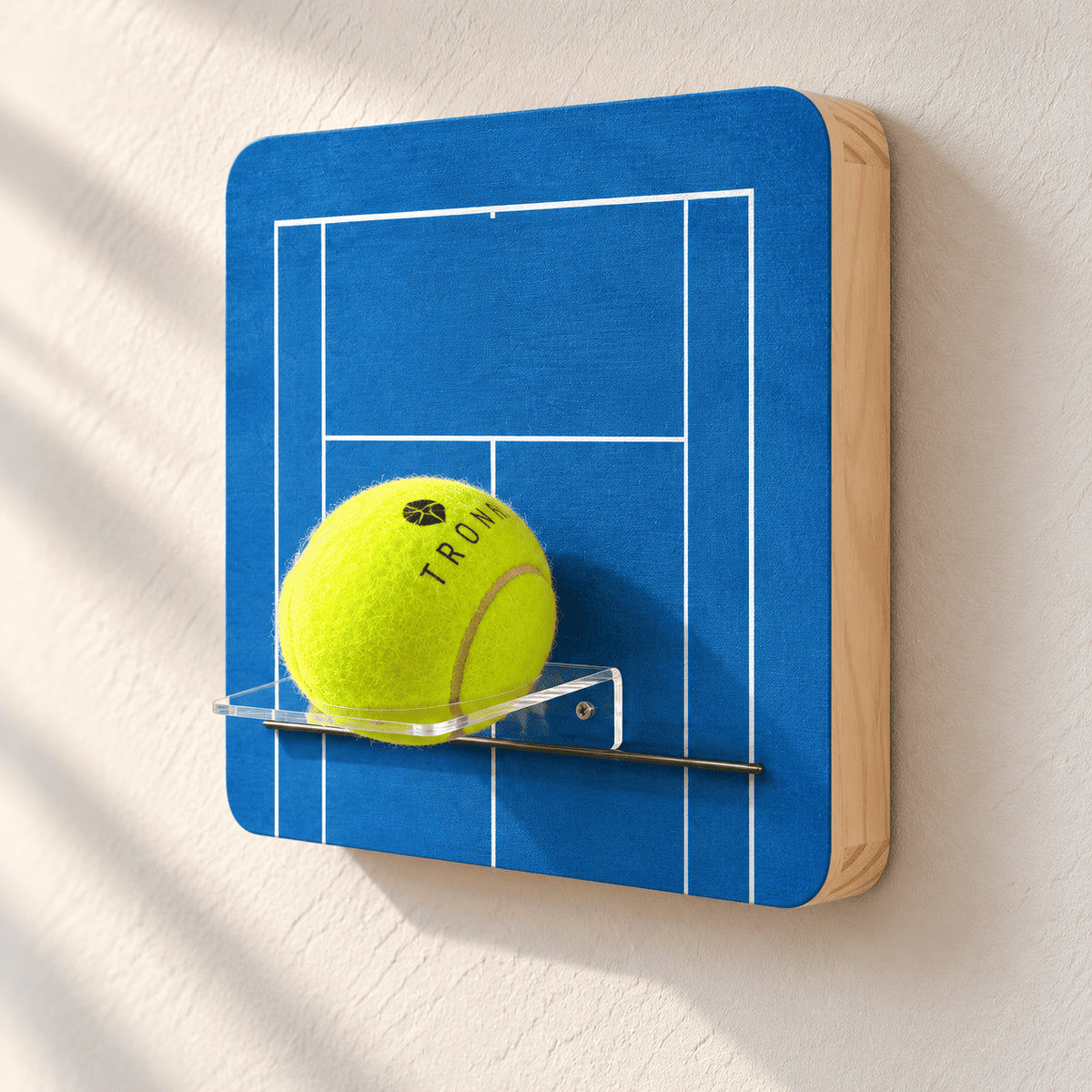 Quadro Porta Bolinha de Tênis - 20x20cm