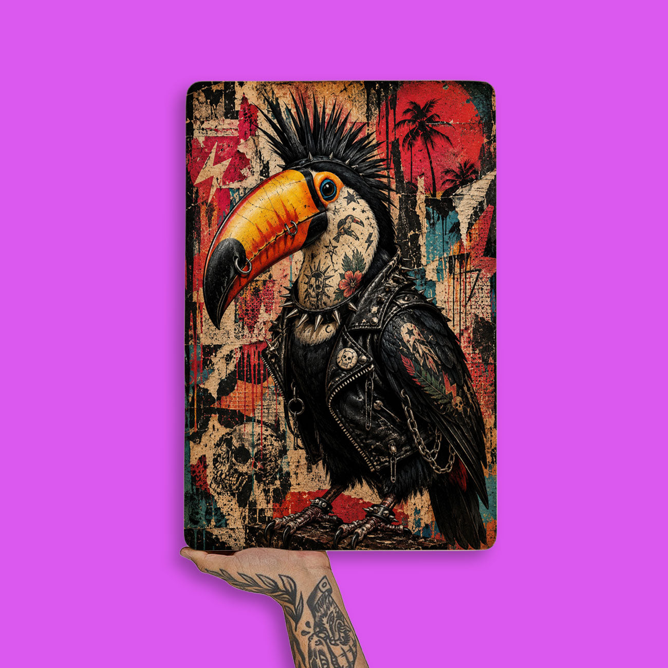 Quadro Decorativo - Tucano Punk