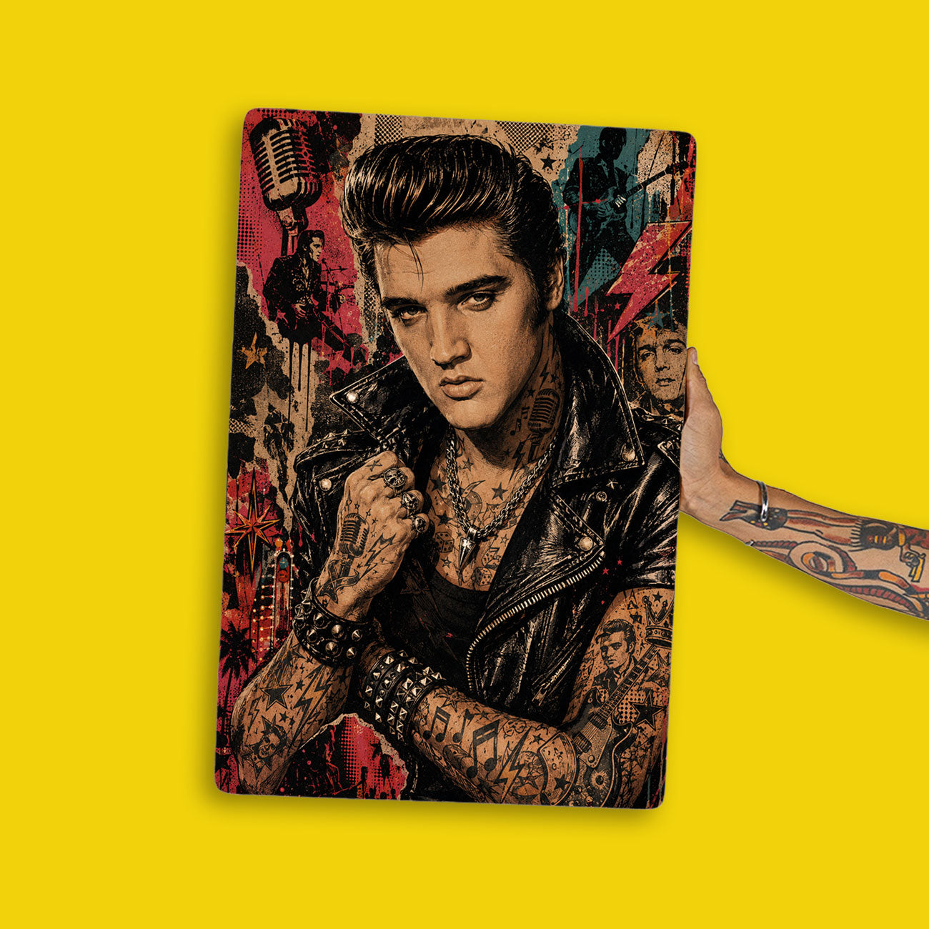 Quadro Decorativo - Elvis Presley Punk