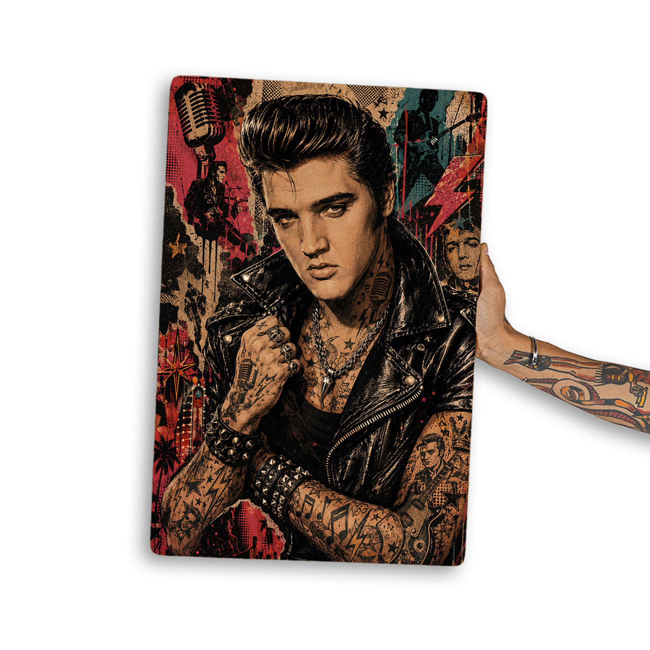 Quadro Decorativo - Elvis Presley Punk