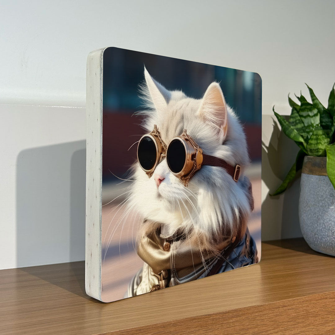 Quadro Decorativo - Cat with Sunglasses