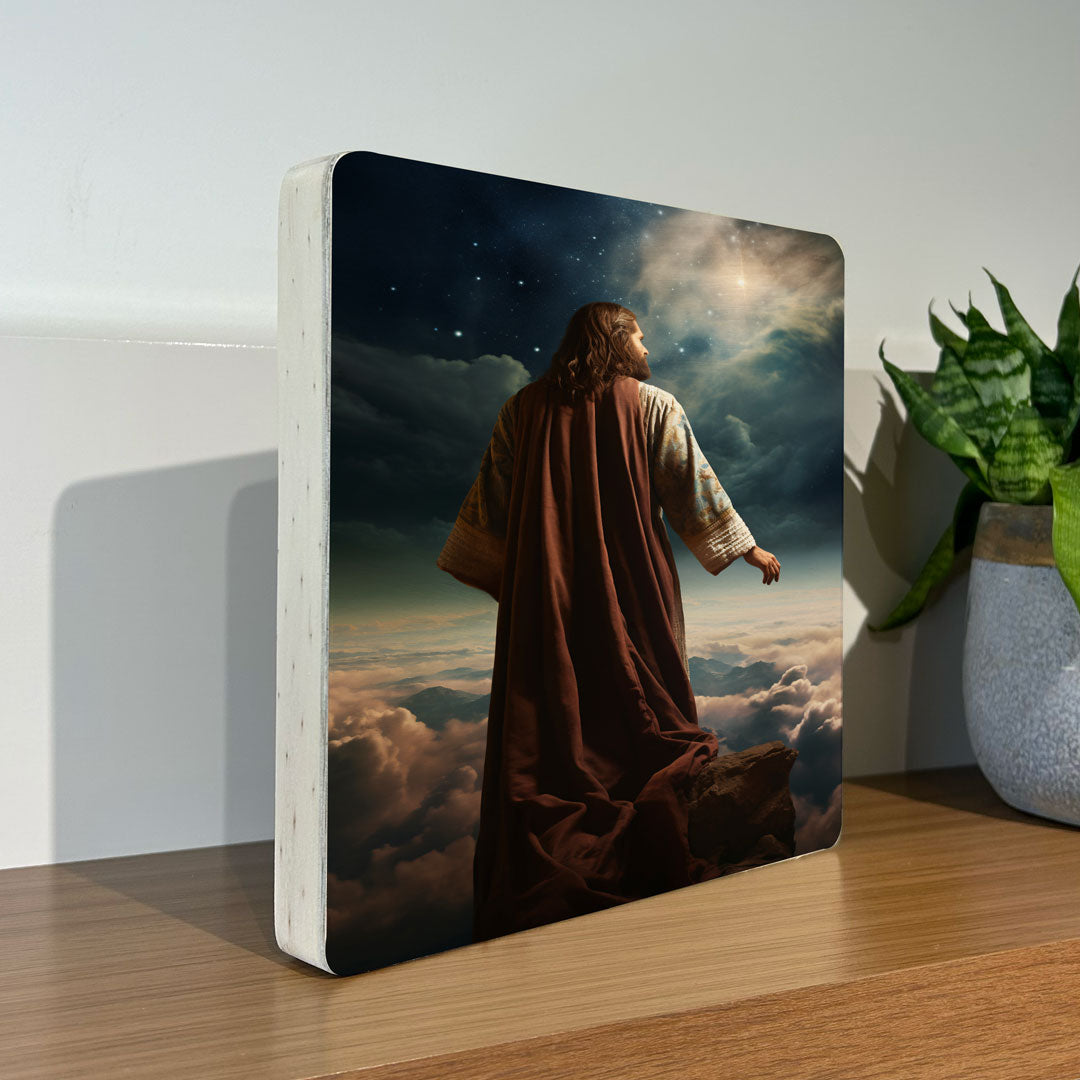 Quadro Decorativo - Jesus nas nuvens