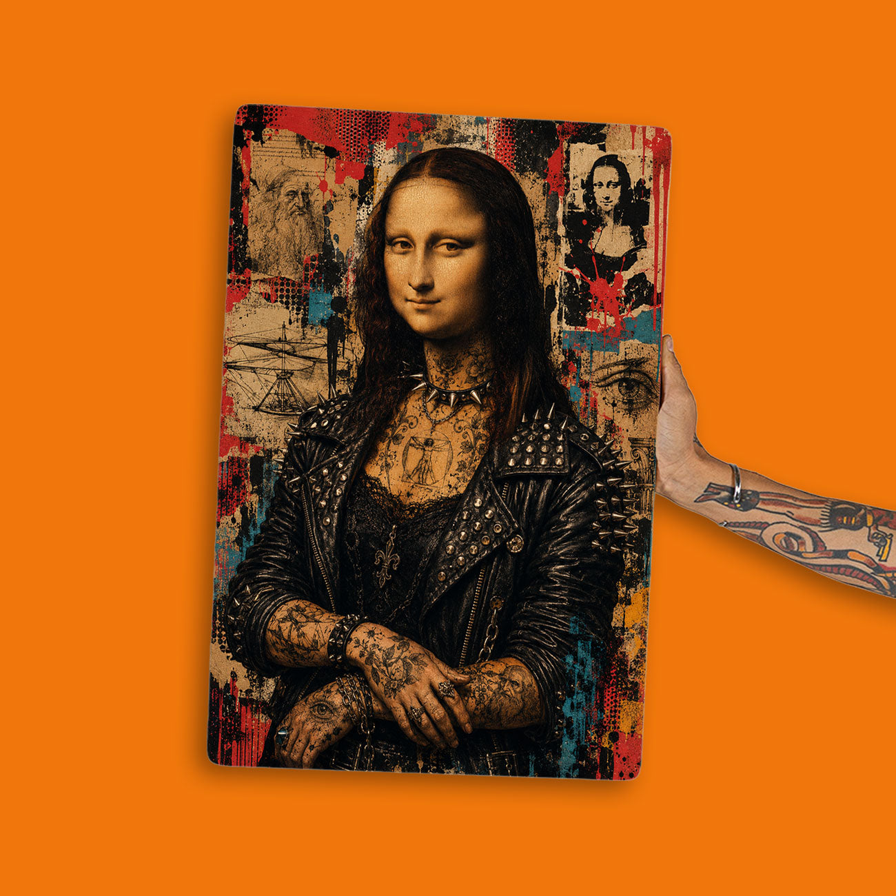 Quadro Decorativo - Monalisa Punk