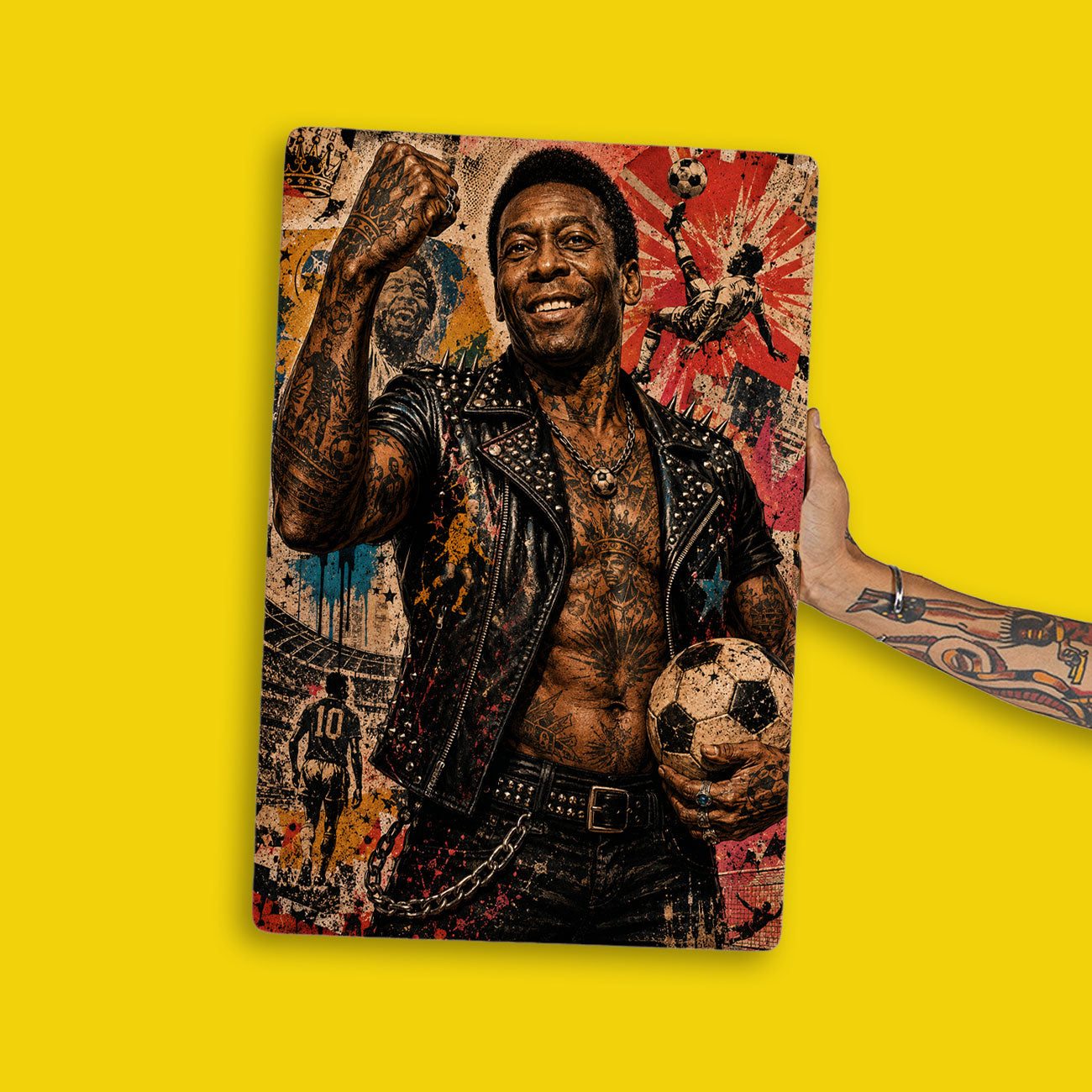 Quadro Decorativo - Pelé Punk