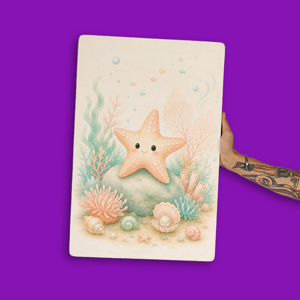 Quadro Decorativo  - Estrela do Mar Infantil