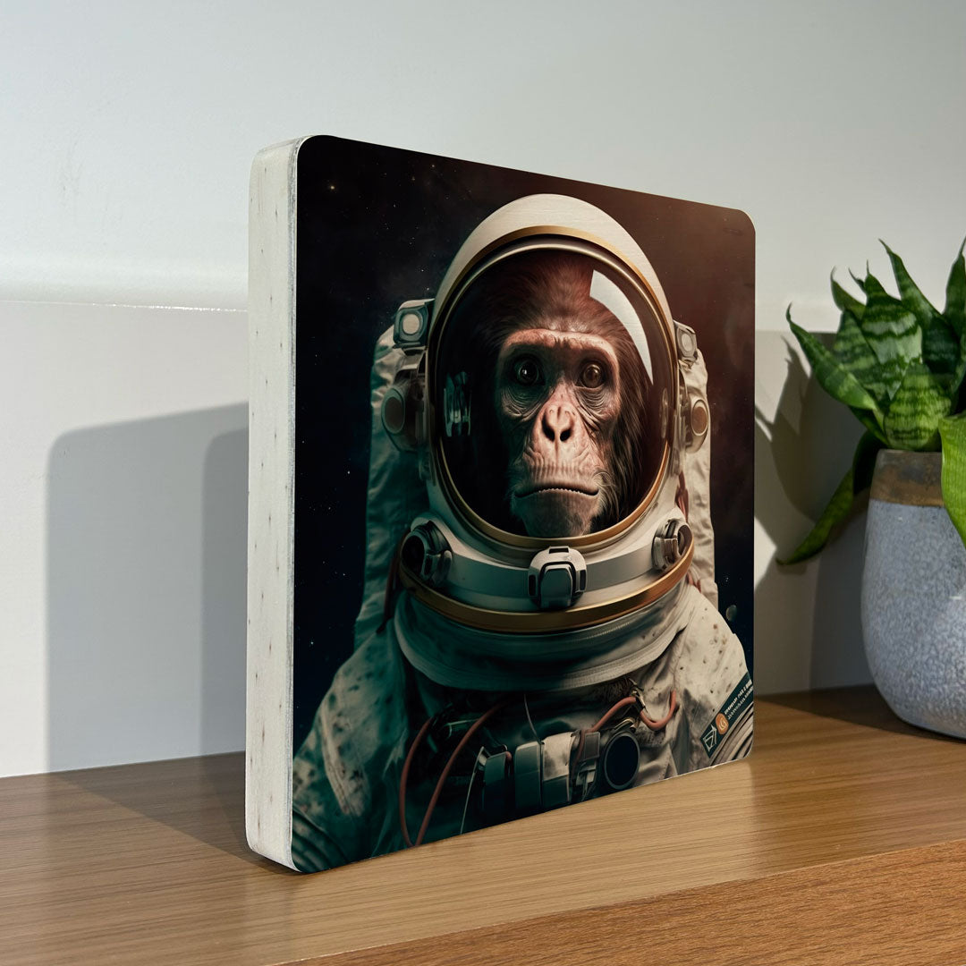 Quadro Decorativo - Macaco Astronauta
