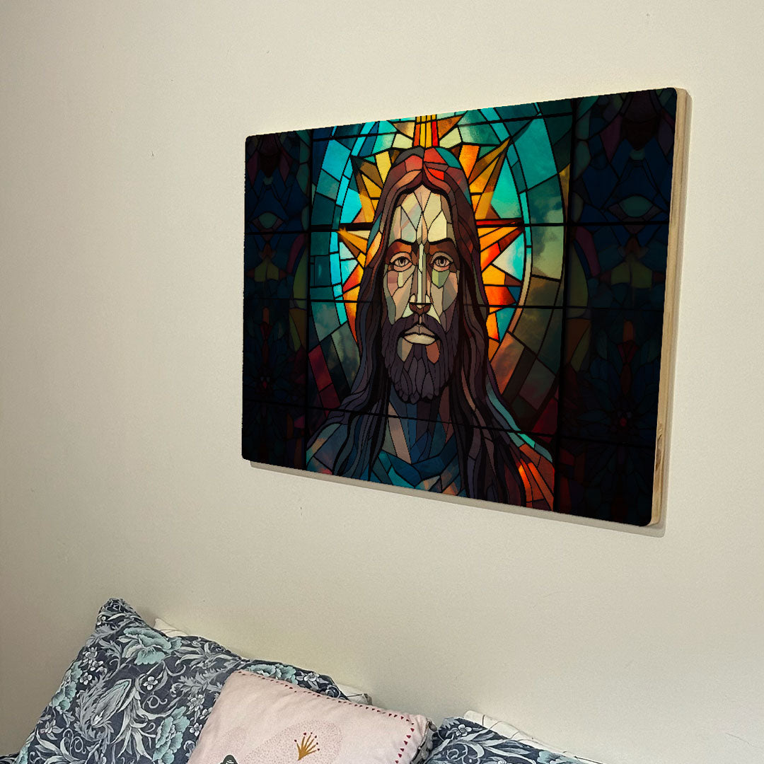 Quadro Decorativo - Jesus Vitral