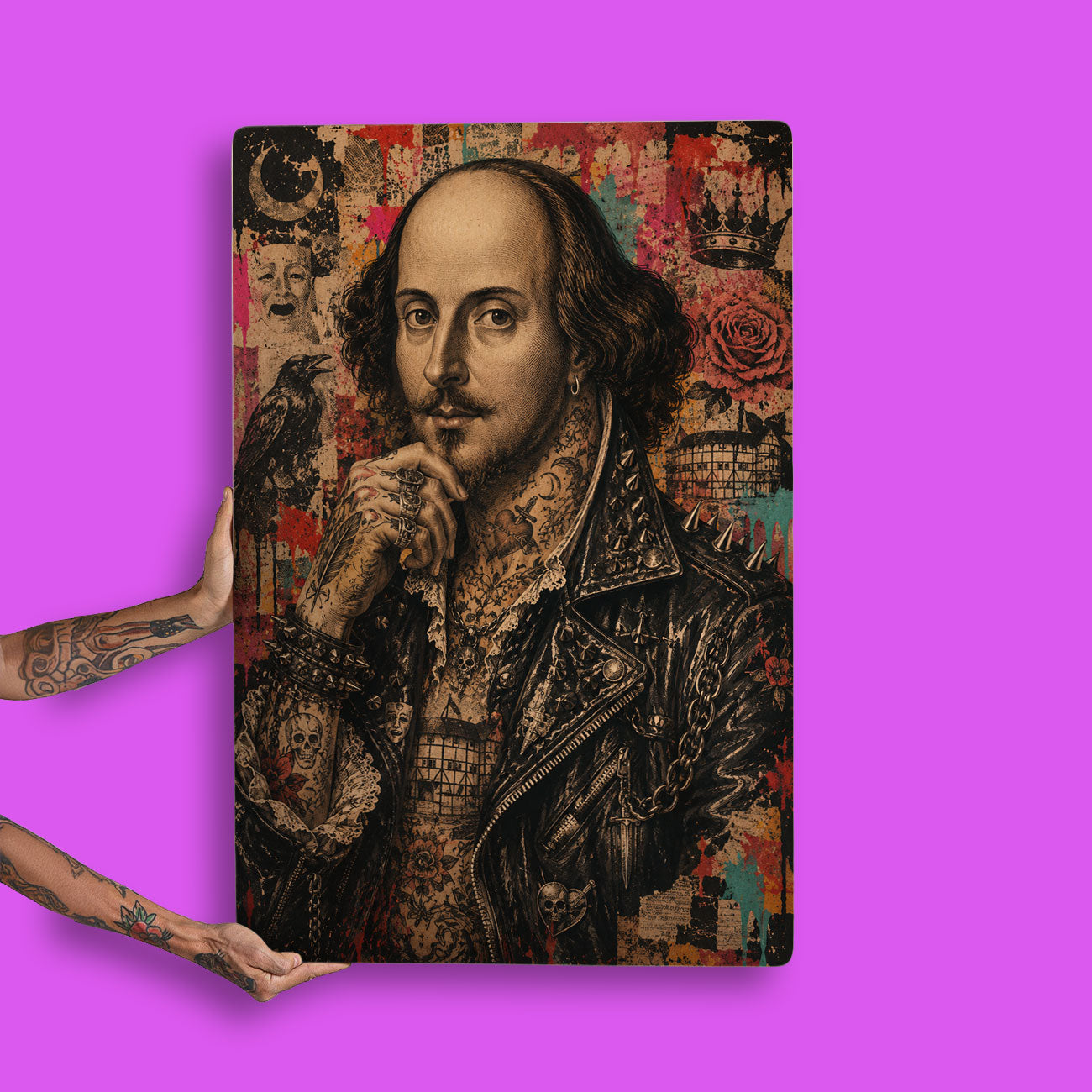 Quadro Decorativo - William Shakespeare Punk