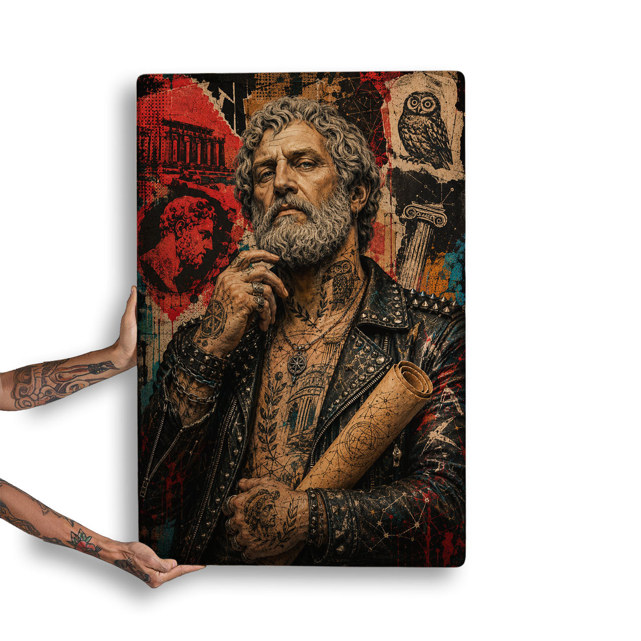 Quadro Decorativo - Aristóteles Punk