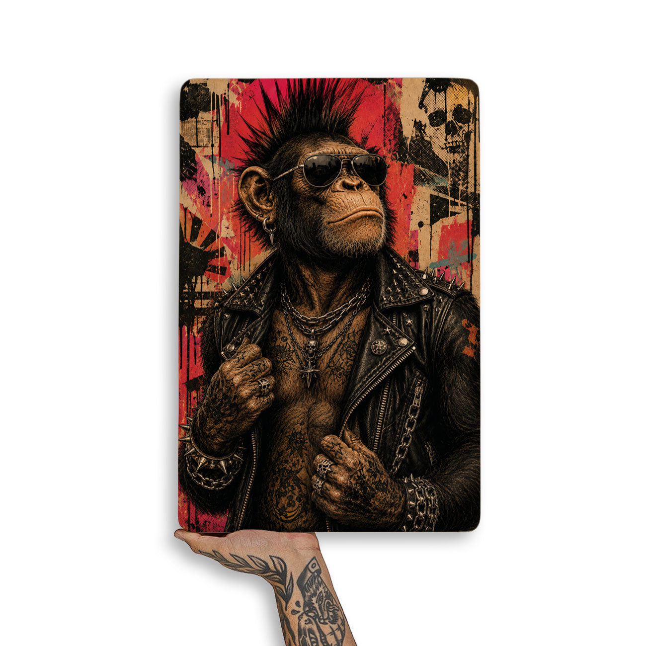 Quadro Decorativo - Macaco Punk
