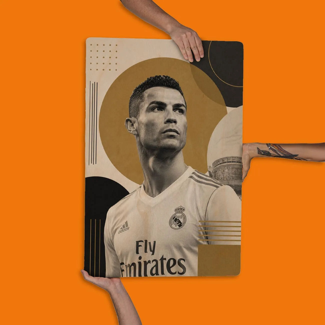 Quadro Decorativo - Cristiano Ronaldo Bauhaus