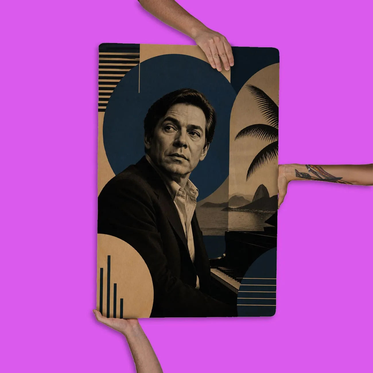 Quadro Decorativo - Tom Jobim Bauhaus