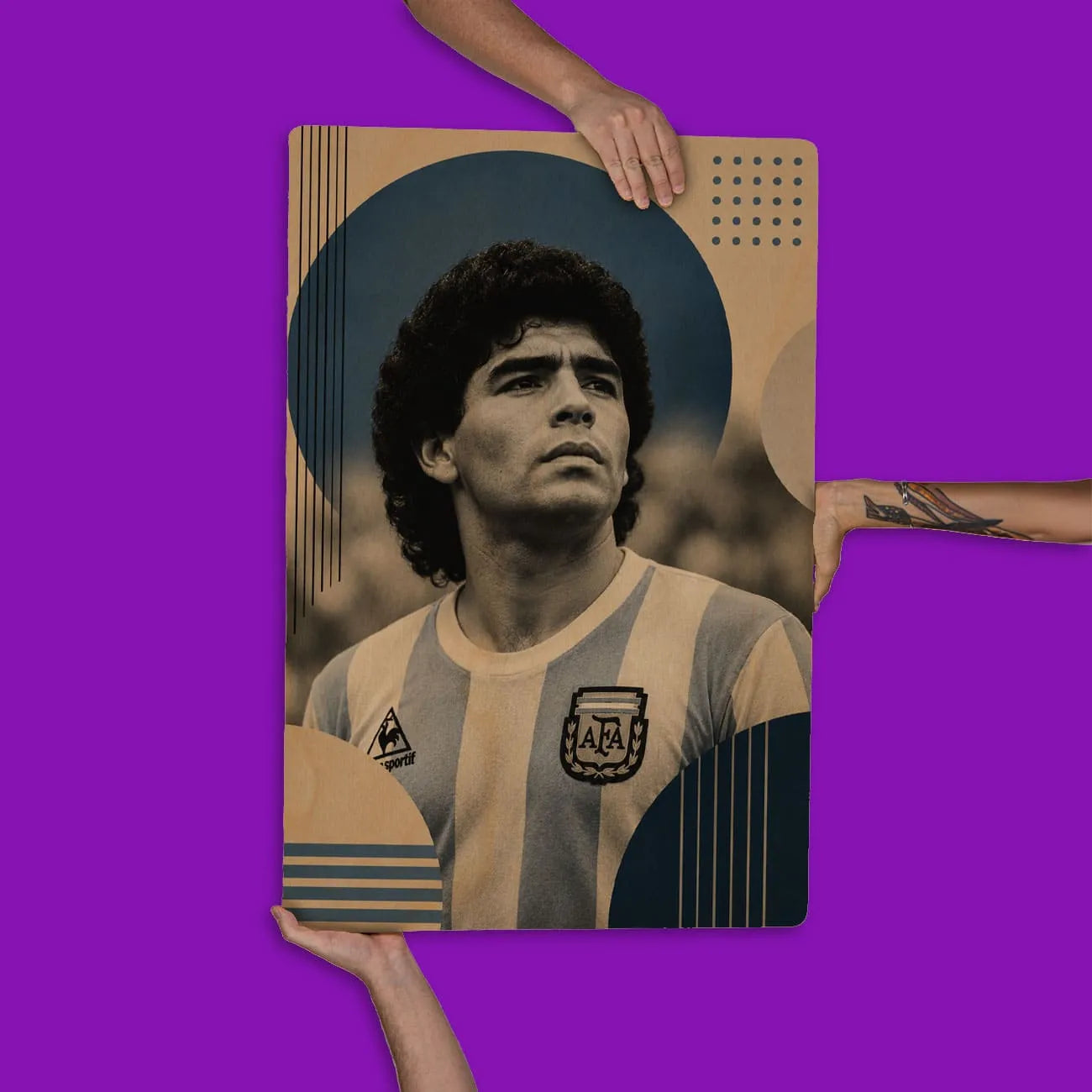 Quadro Decorativo - Maradona Bauhaus