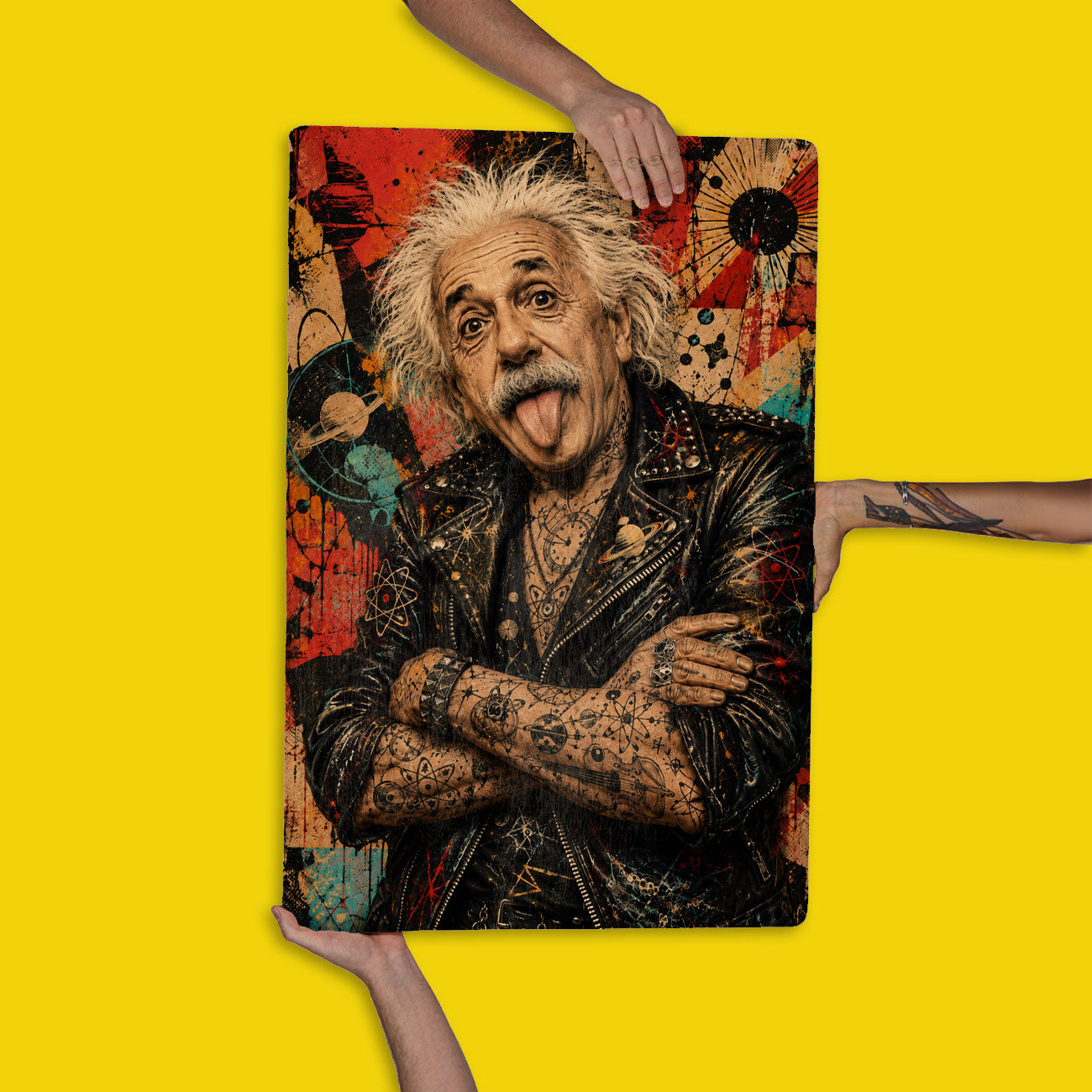Quadro Decorativo - Albert Einstein Punk
