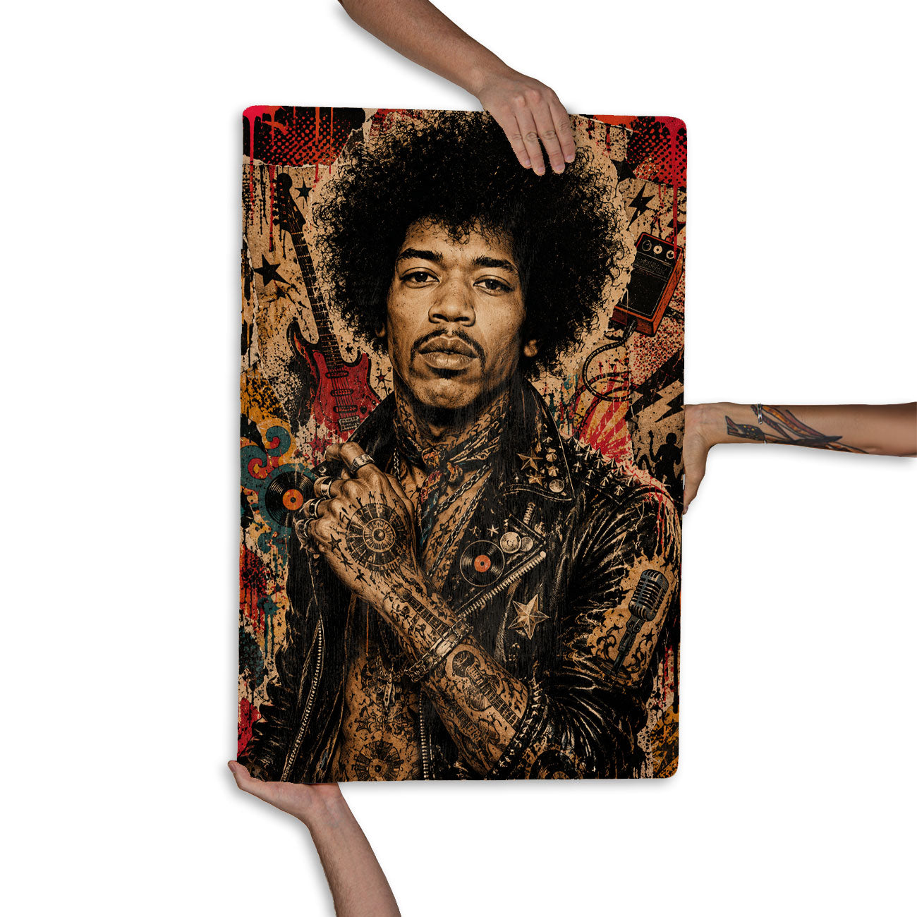 Quadro Decorativo - Jimi Hendrix Punk