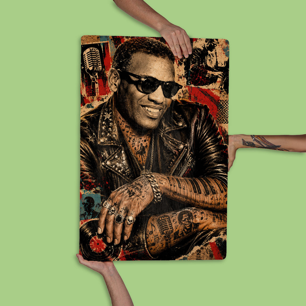 Quadro Decorativo - Ray Charles Punk