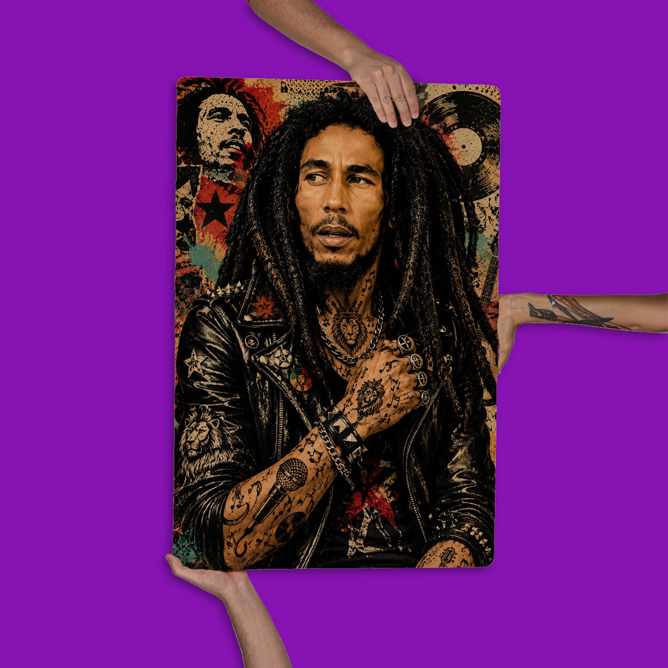 Quadro Decorativo - Bob Marley Punk