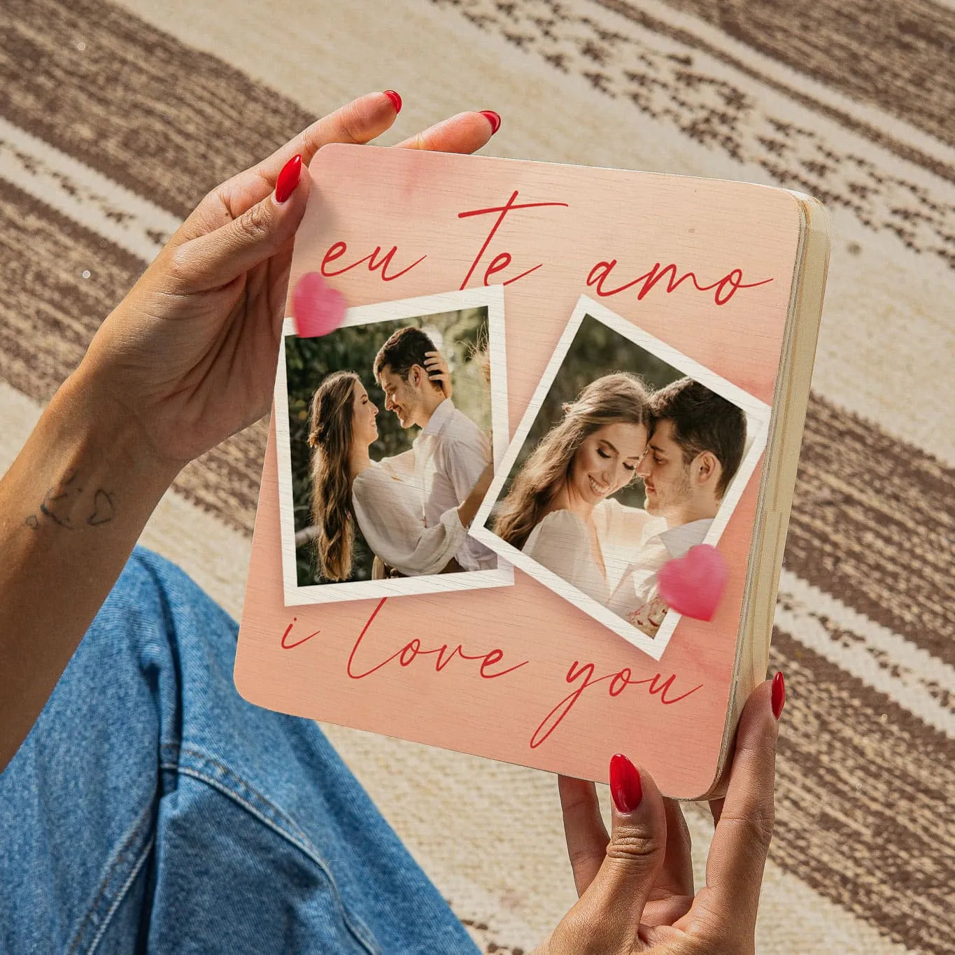 Quadro Personalizado - Namorados - Eu te Amo I Love You