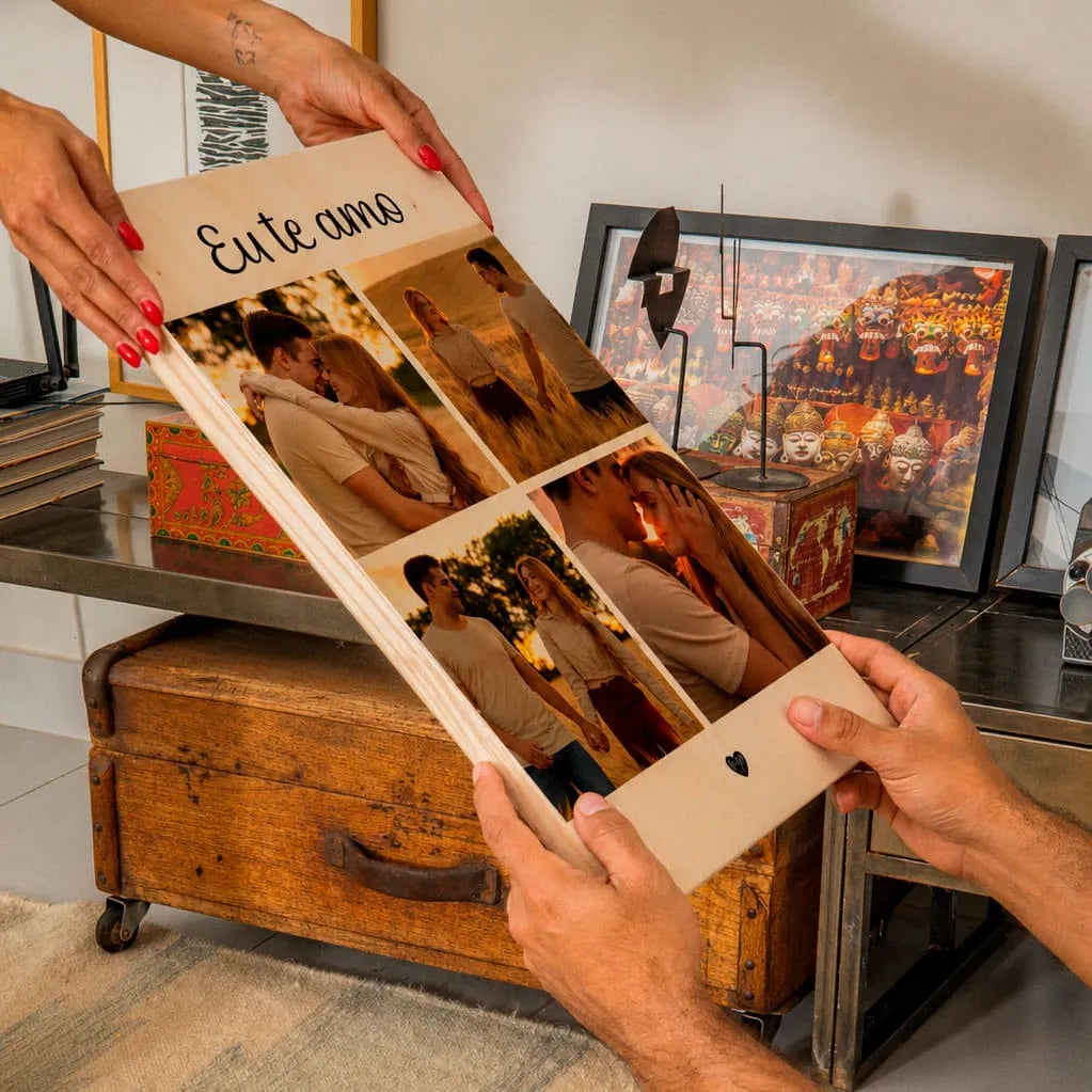 Quadro Personalizado - Namorados - Eu Te Amo