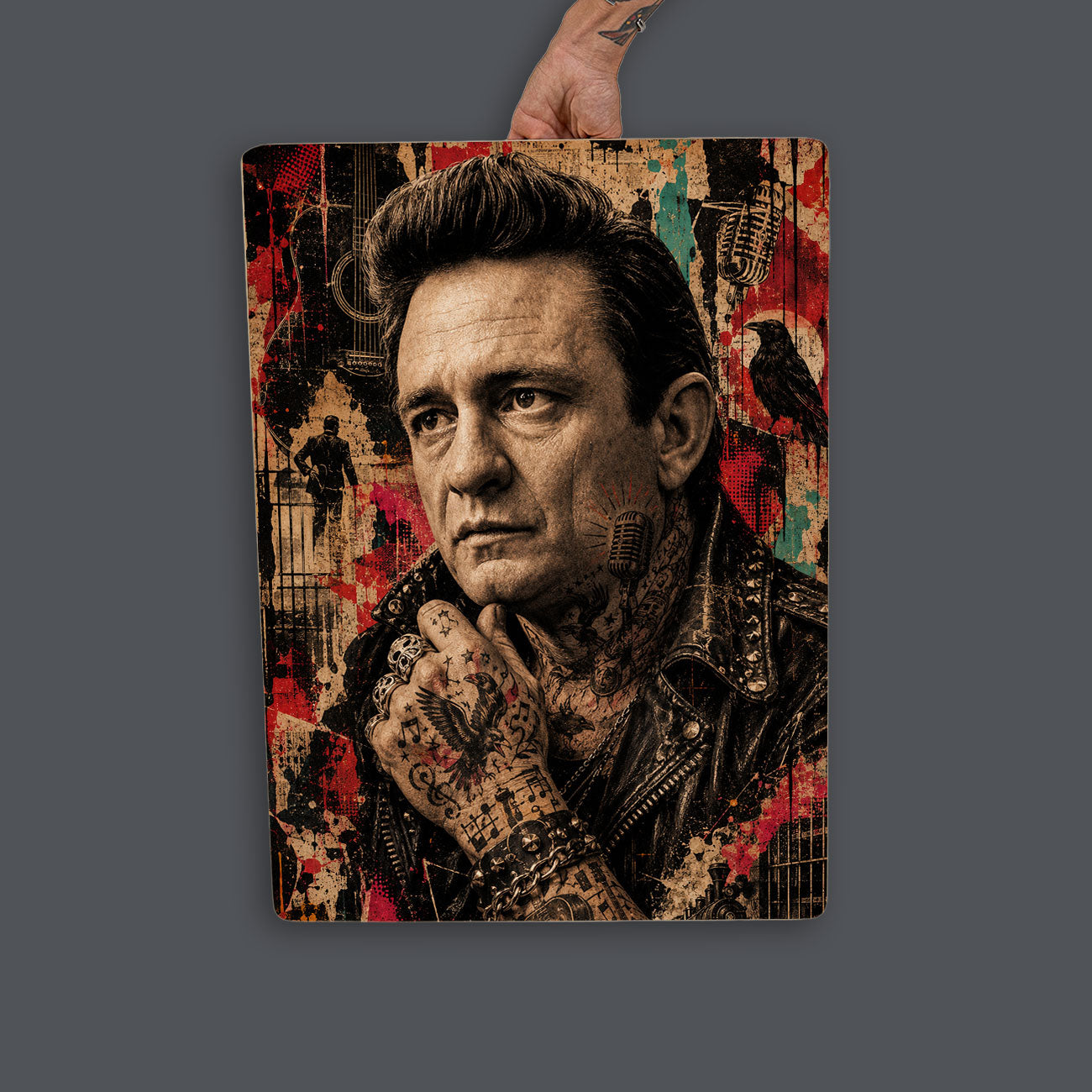 Quadro Decorativo - Johnny Cash Punk