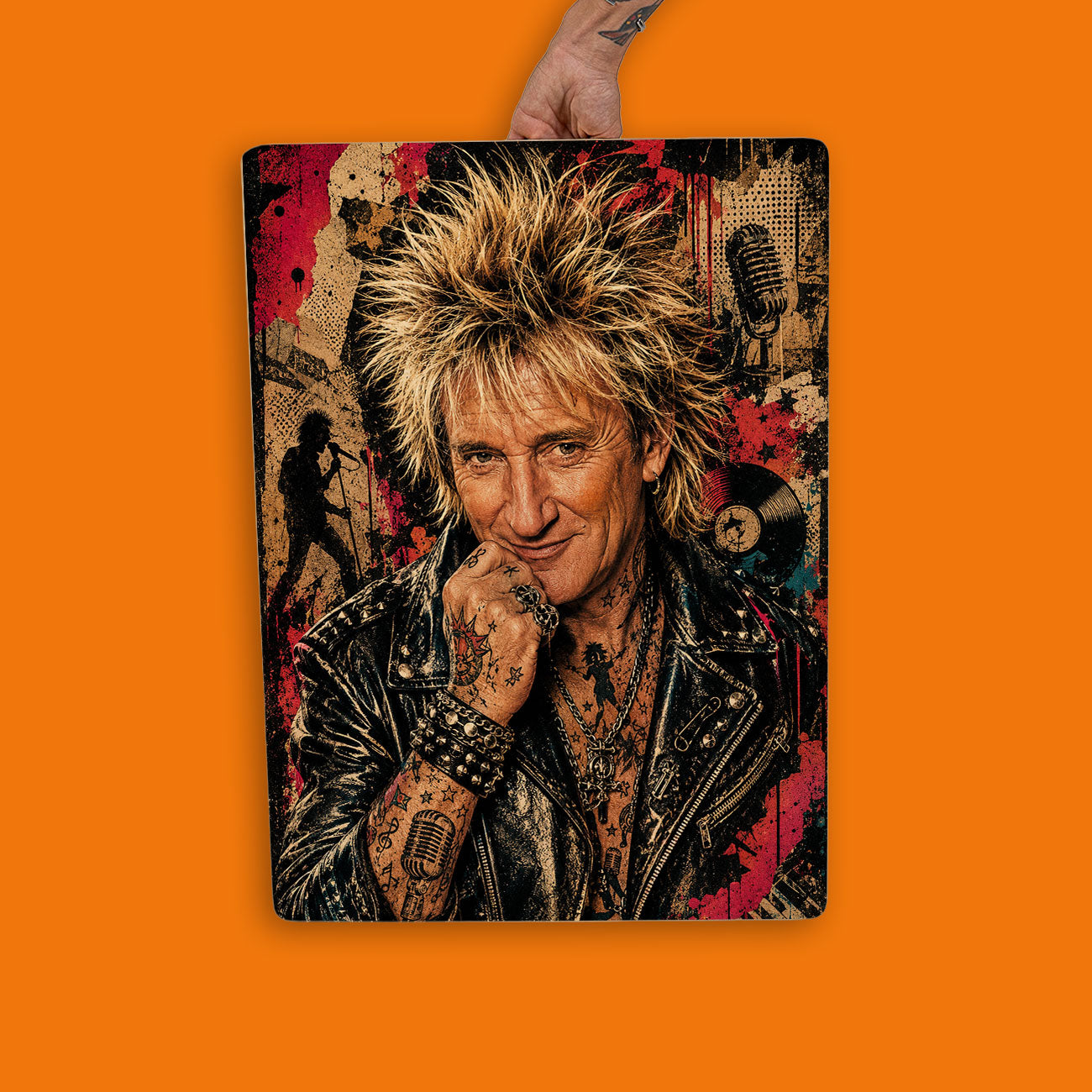 Quadro Decorativo - Rod Stewart Punk