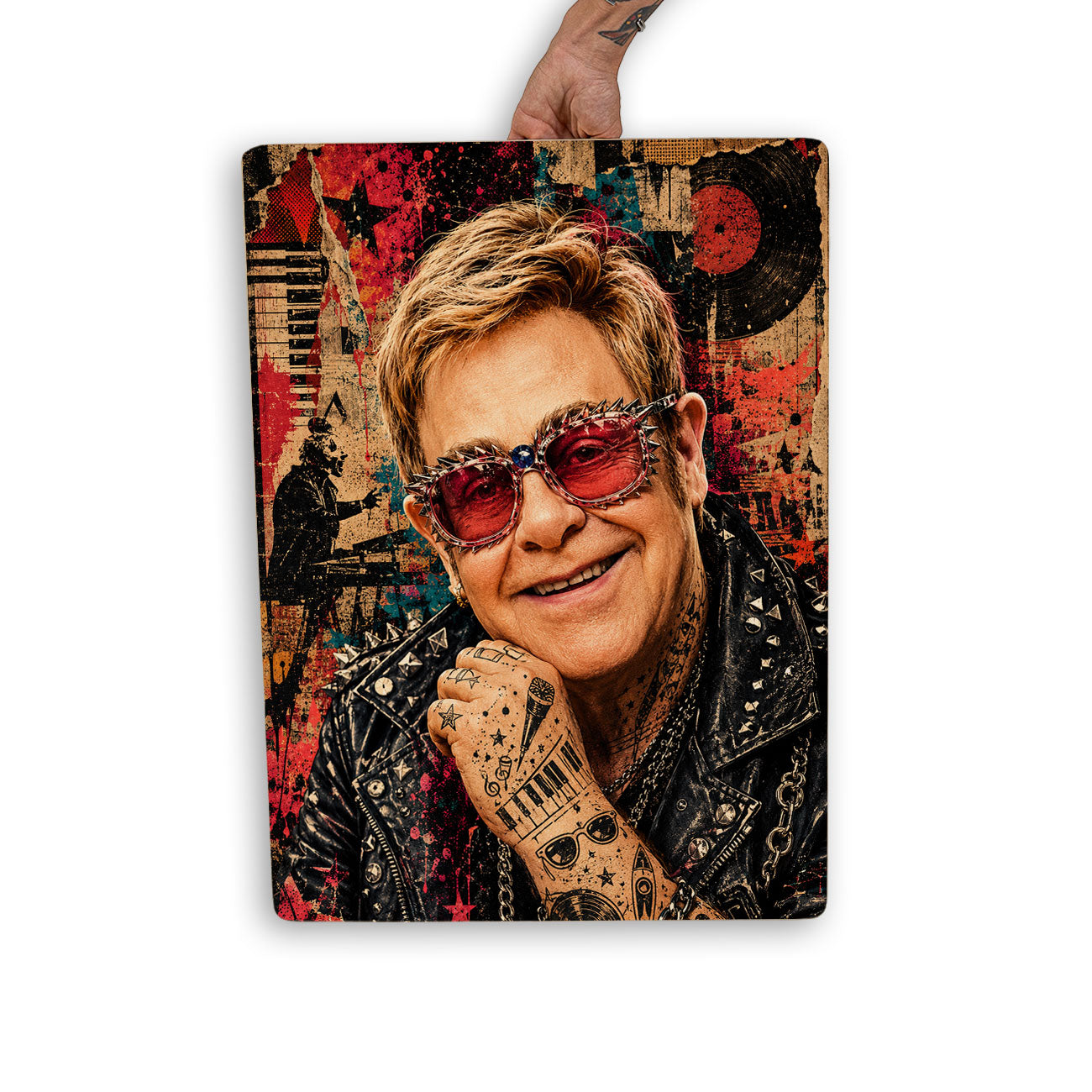 Quadro Decorativo - Elton John Punk