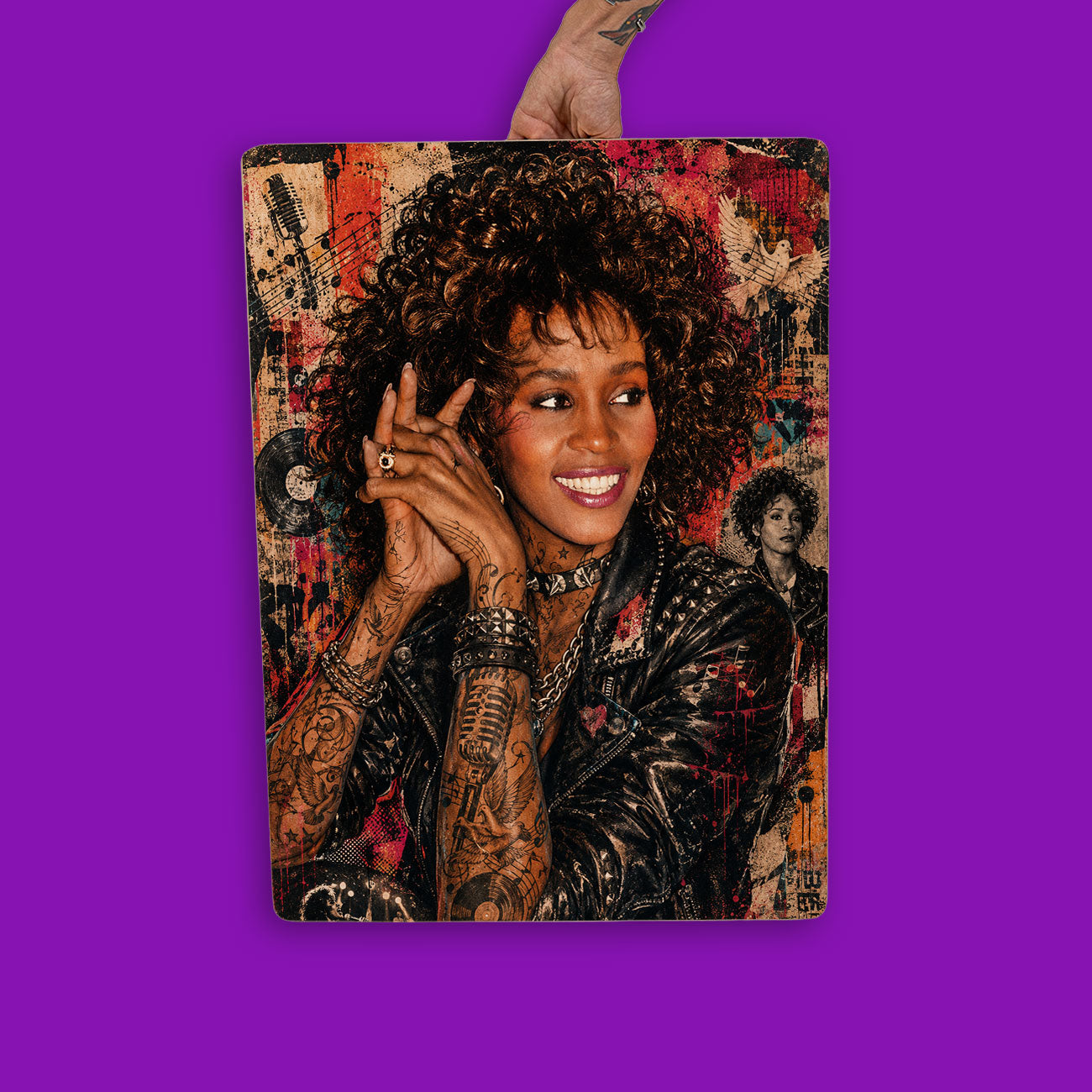 Quadro Decorativo - Whitney Houston Punk
