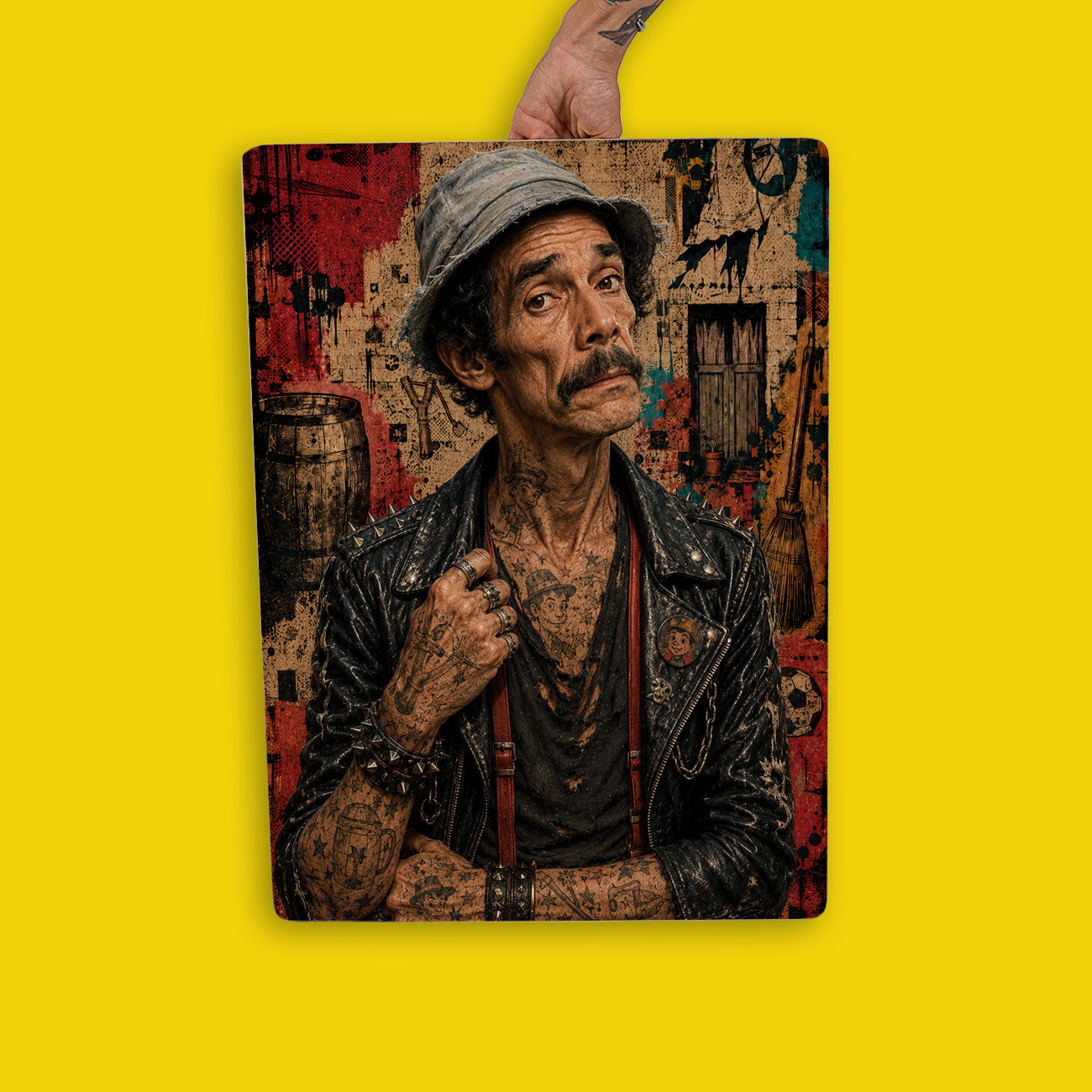 Quadro Decorativo - Seu Madruga Punk