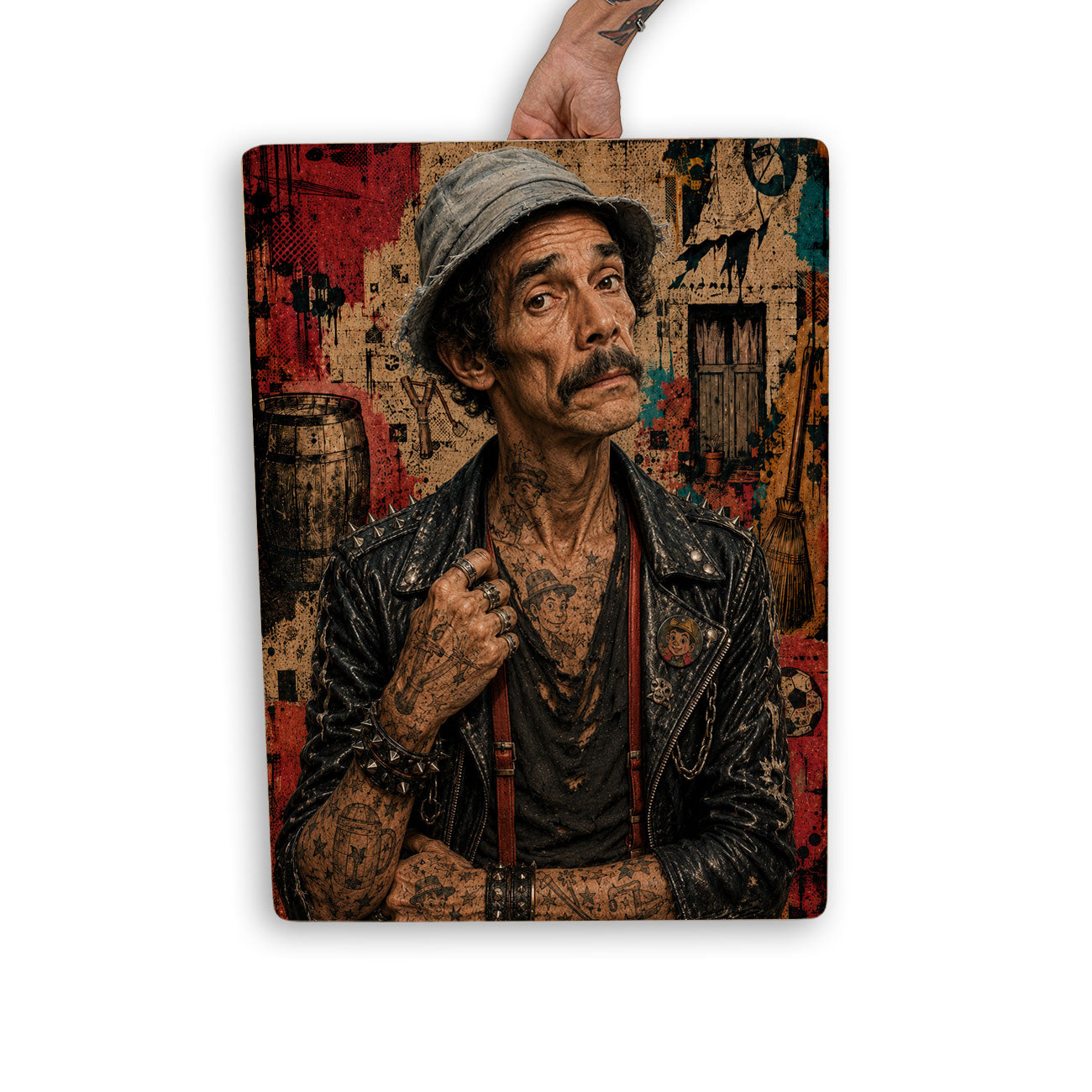 Quadro Decorativo - Seu Madruga Punk