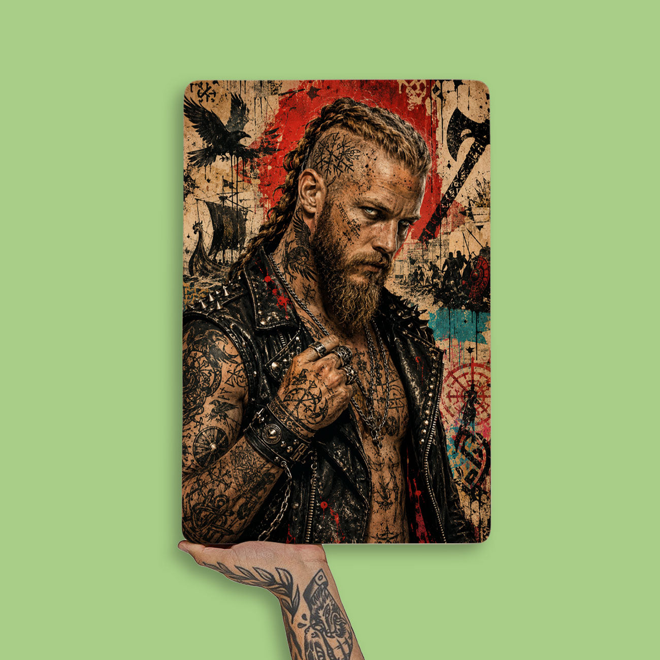 Quadro Decorativo - Ragnar Lothbrok Punk