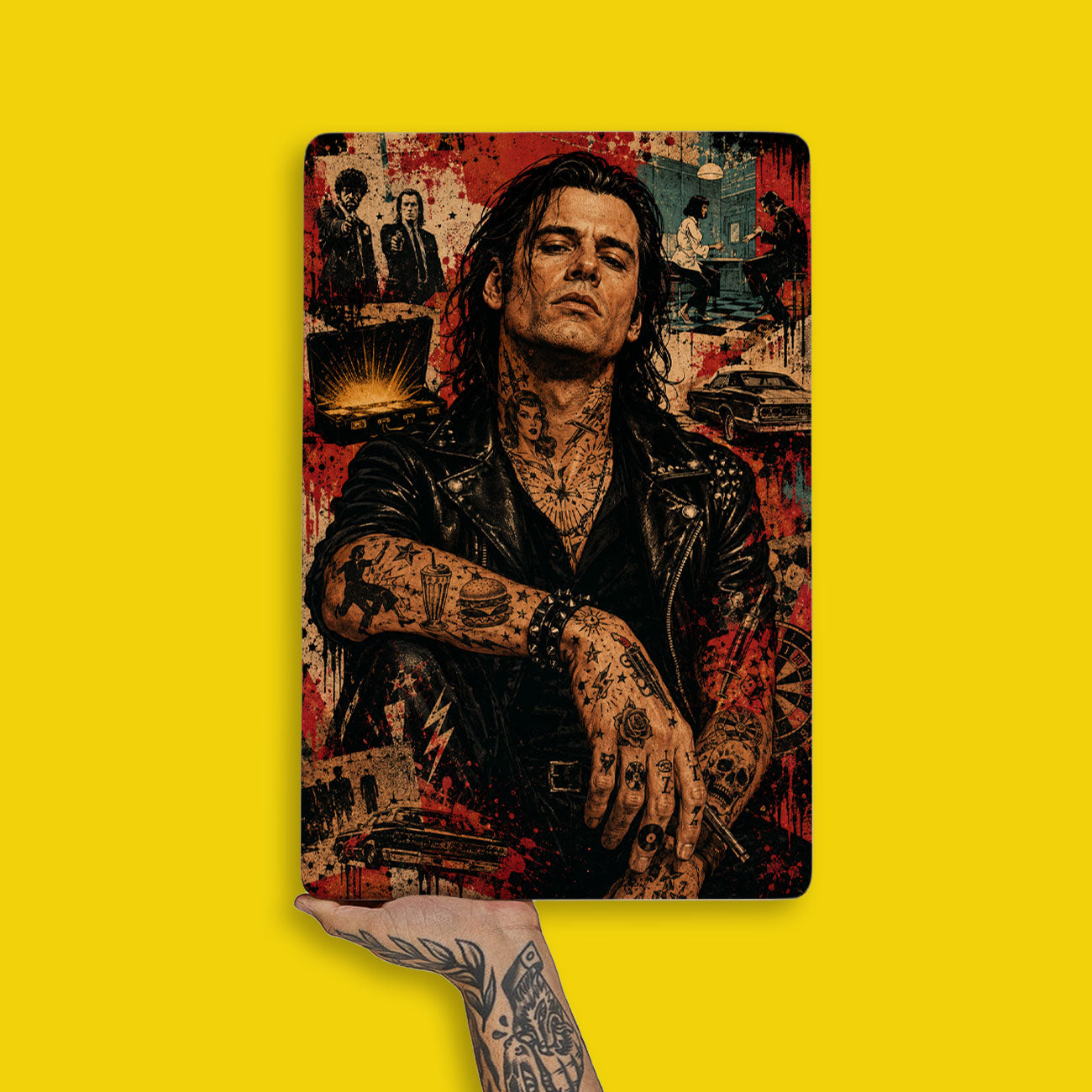 Quadro Decorativo - Vincent Vega - Pulp Fiction Punk