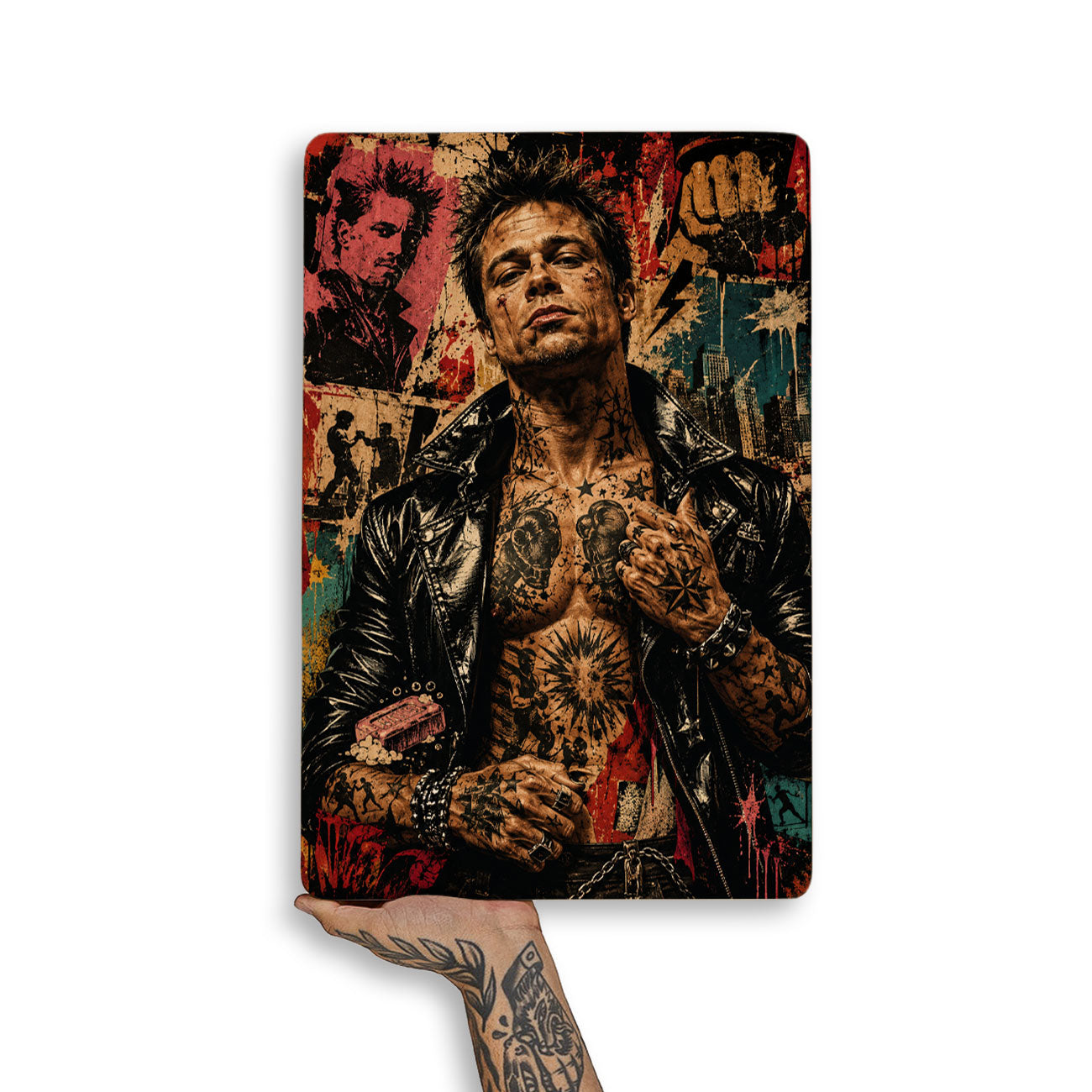 Quadro Decorativo - Tyler Durden - Clube da Luta Punk
