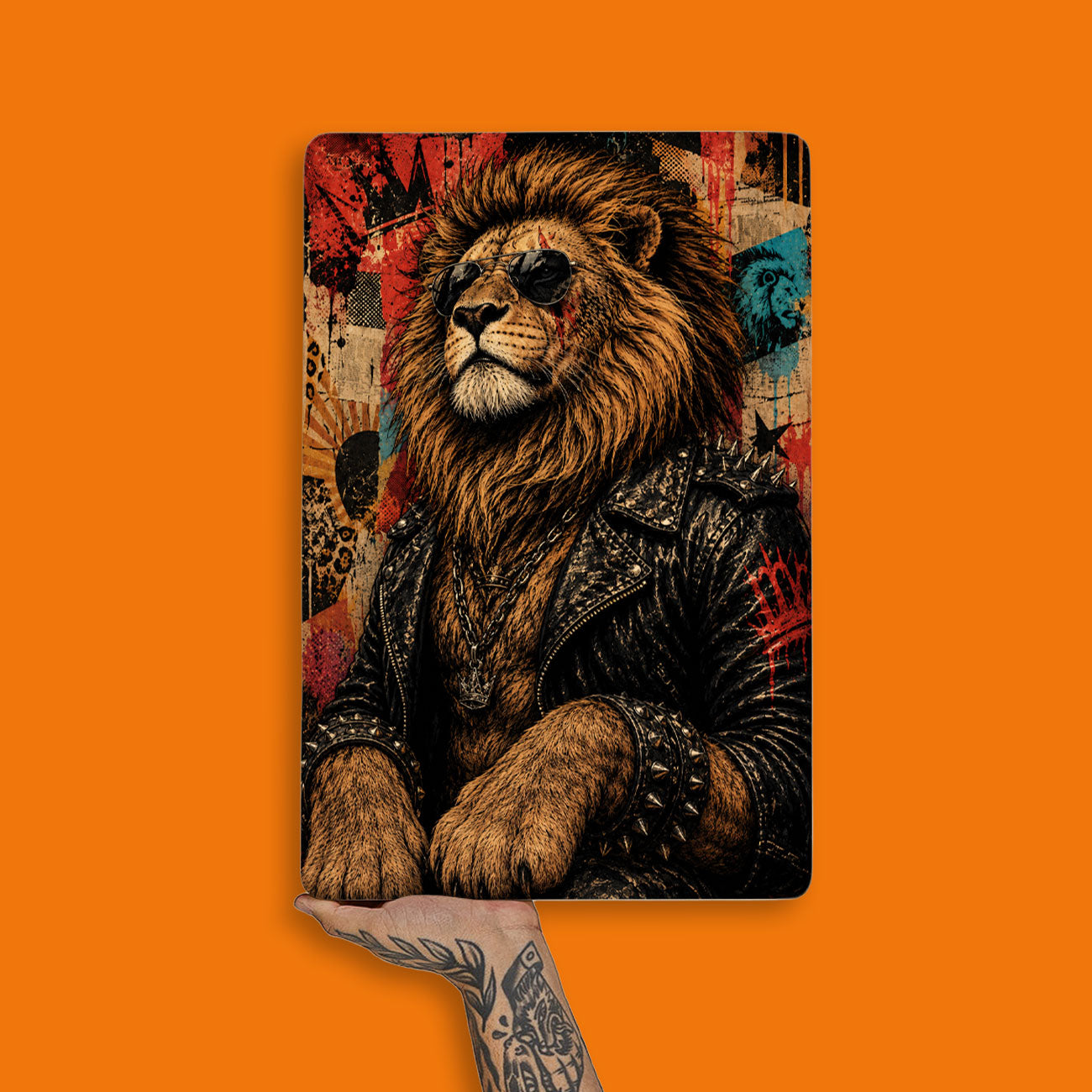 Quadro Decorativo - Leão Punk
