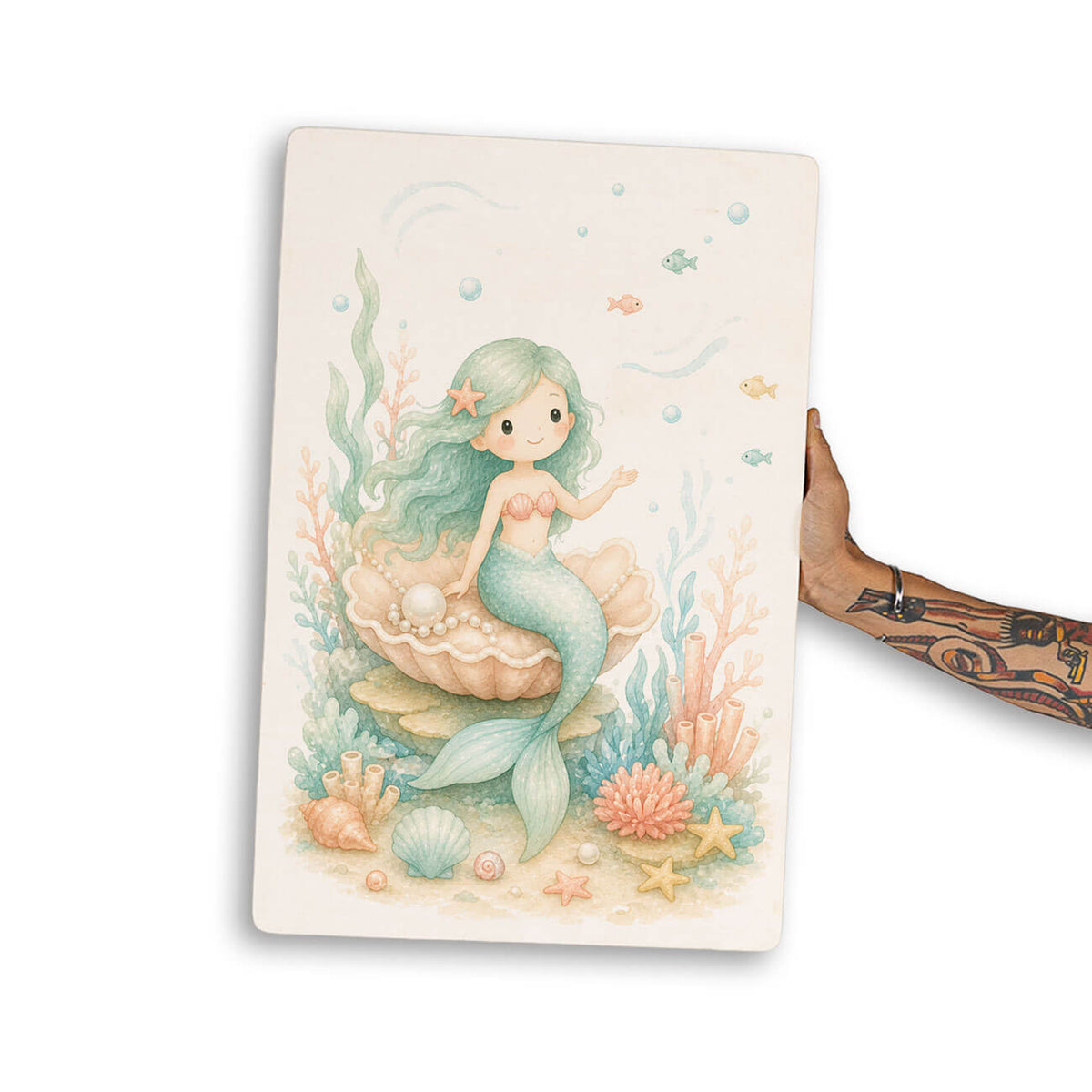 Quadro Decorativo  - Sereia Infantil