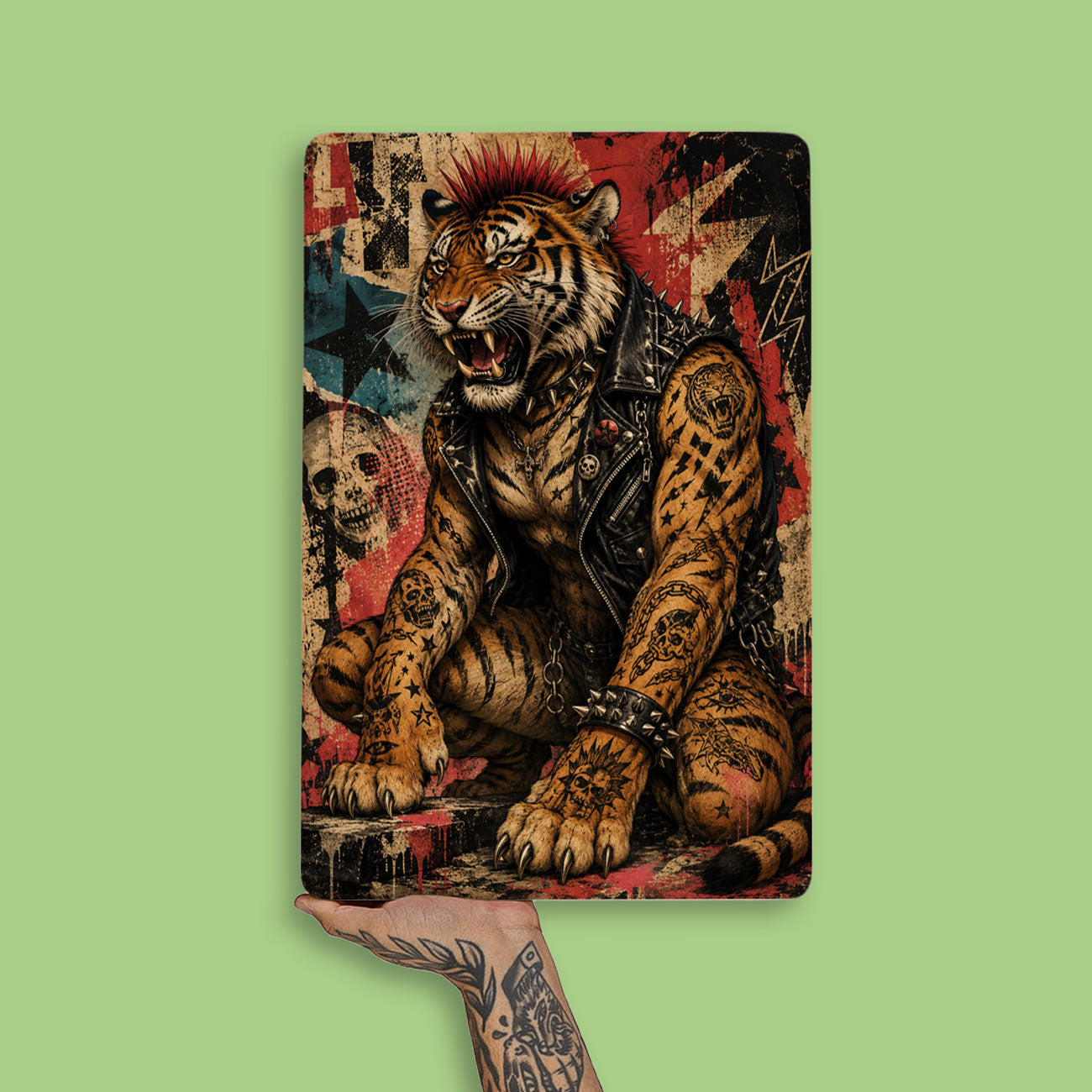 Quadro Decorativo - Tigre Punk