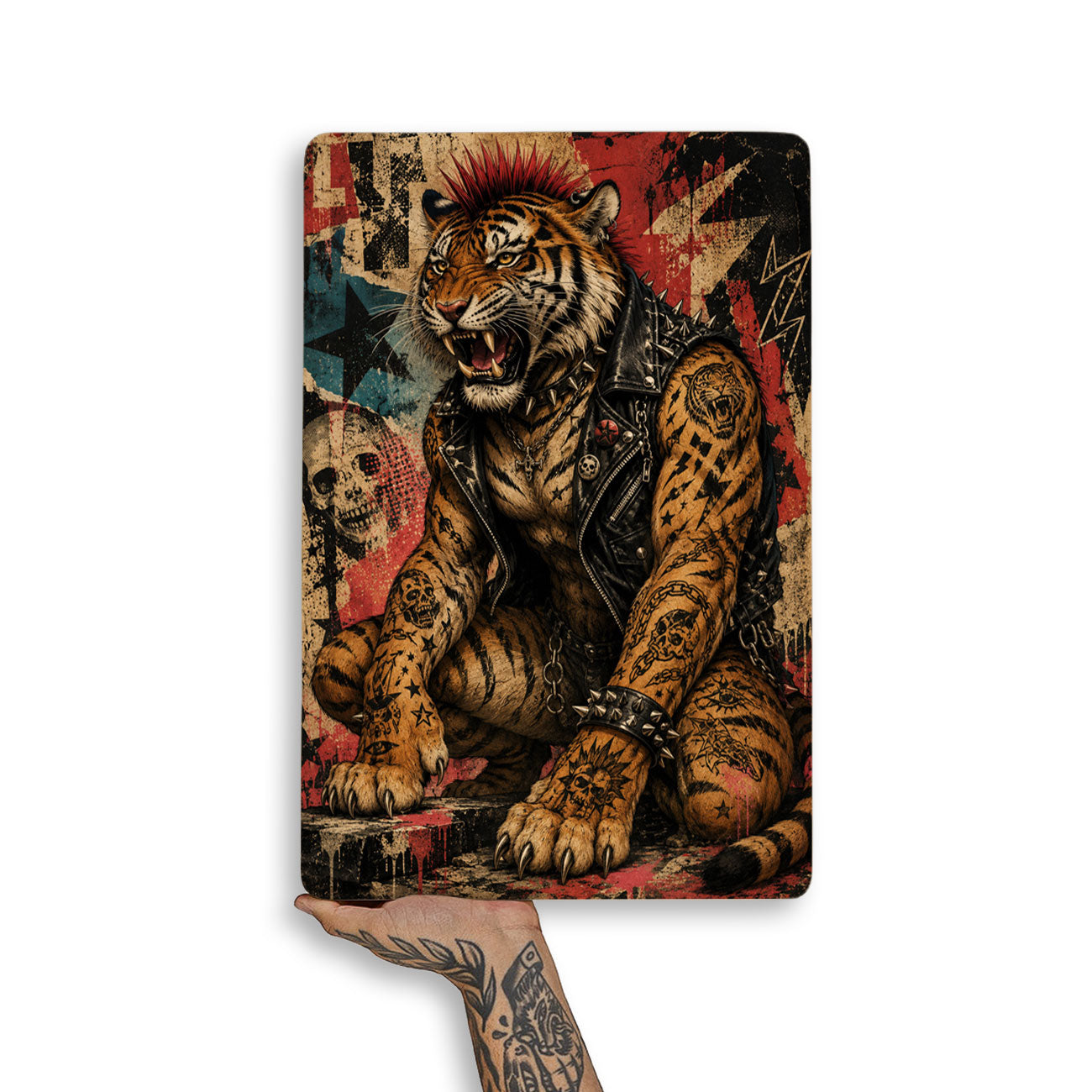 Quadro Decorativo - Tigre Punk
