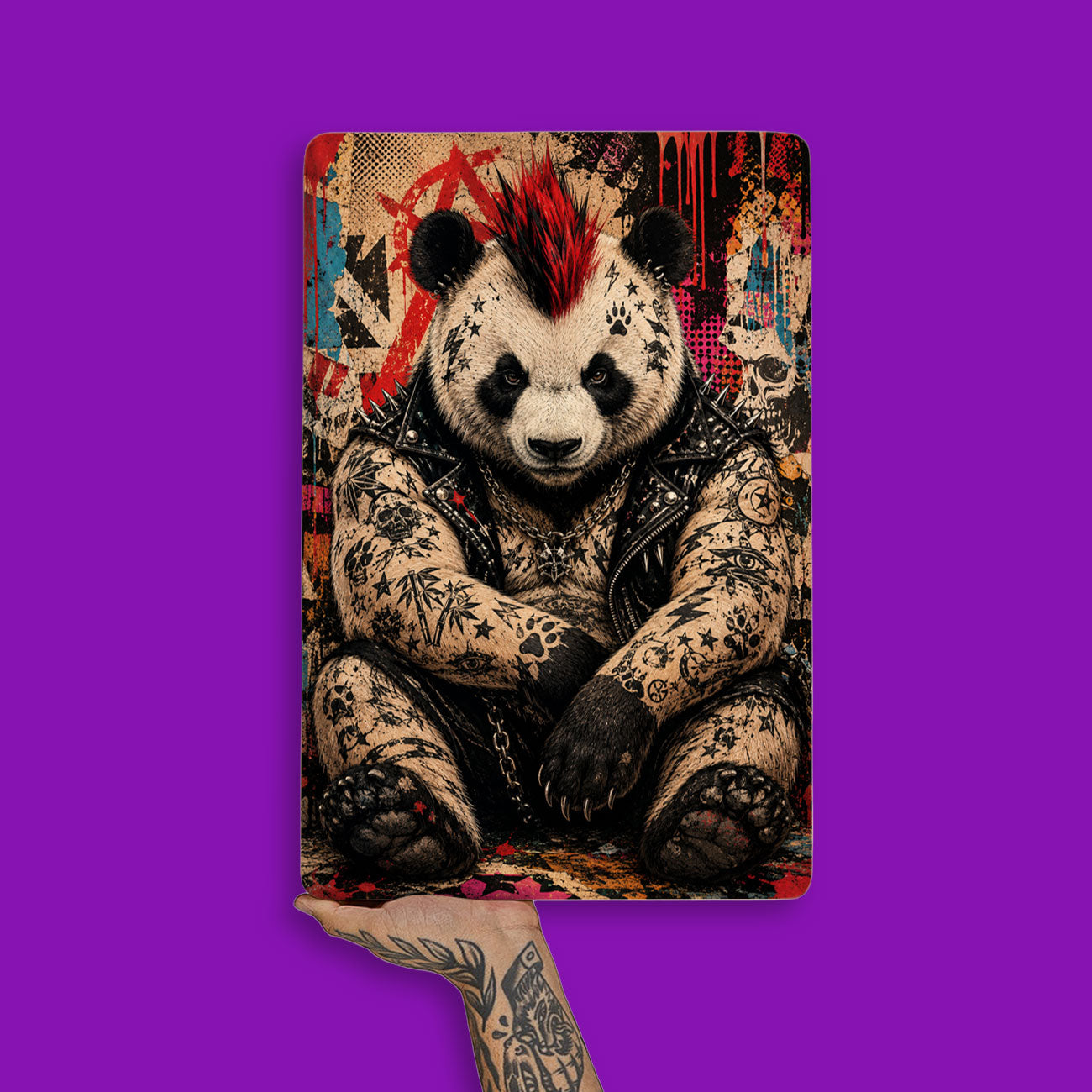 Quadro Decorativo - Panda Punk