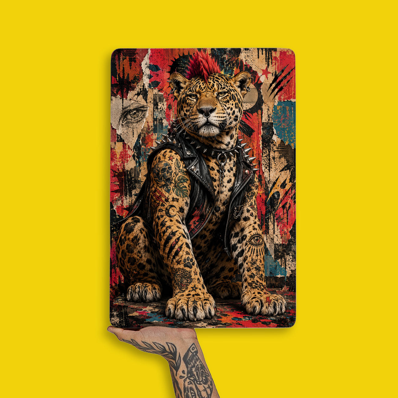 Quadro Decorativo - Onça Punk