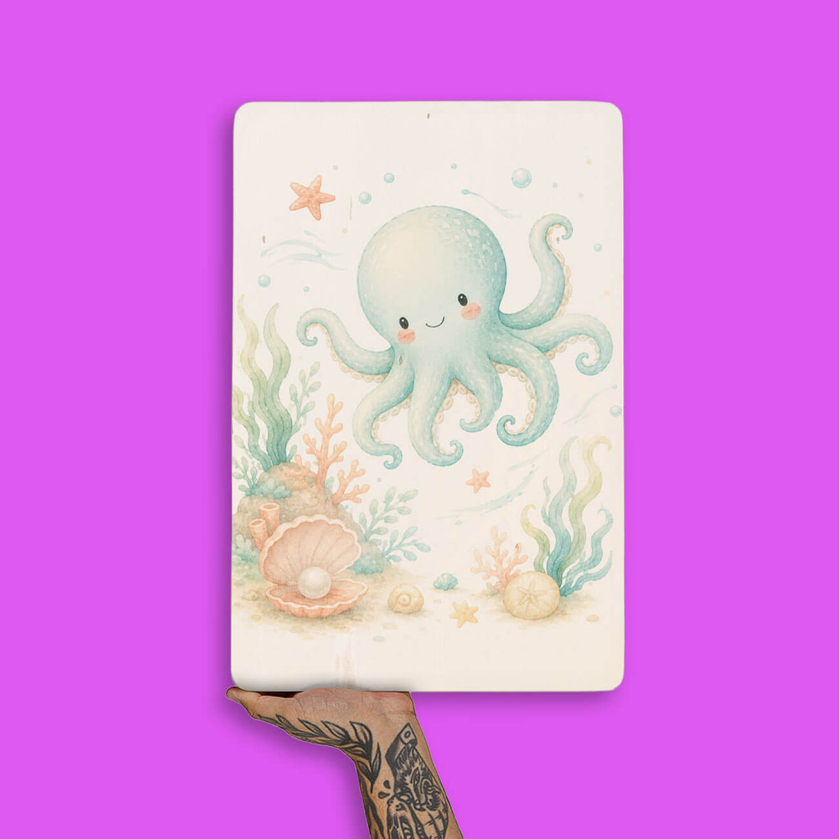 Quadro Decorativo  - Polvo Infantil