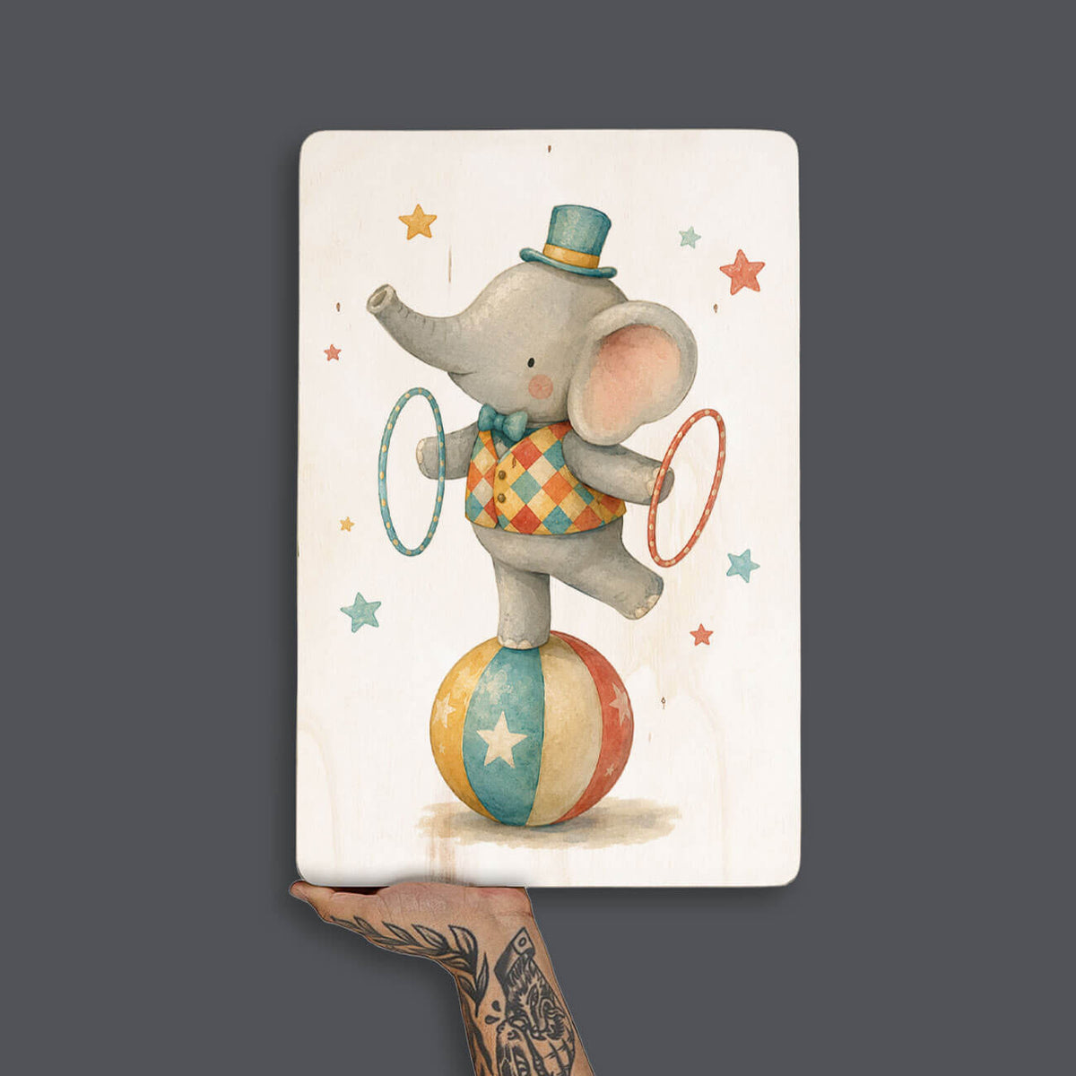 Quadro Decorativo  - Elefante Infantil