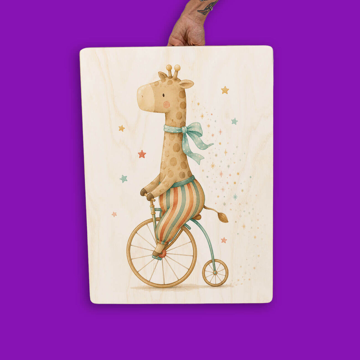 Quadro Decorativo  - Girafa Infantil