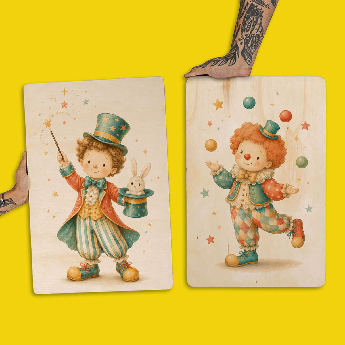 Dupla Promocional 40x20 - Mágico e Palhaço Infantil