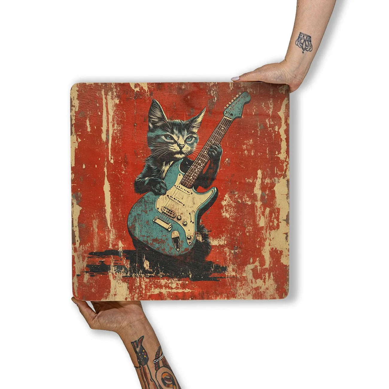 Quadro Decorativo  -   Gato Rock