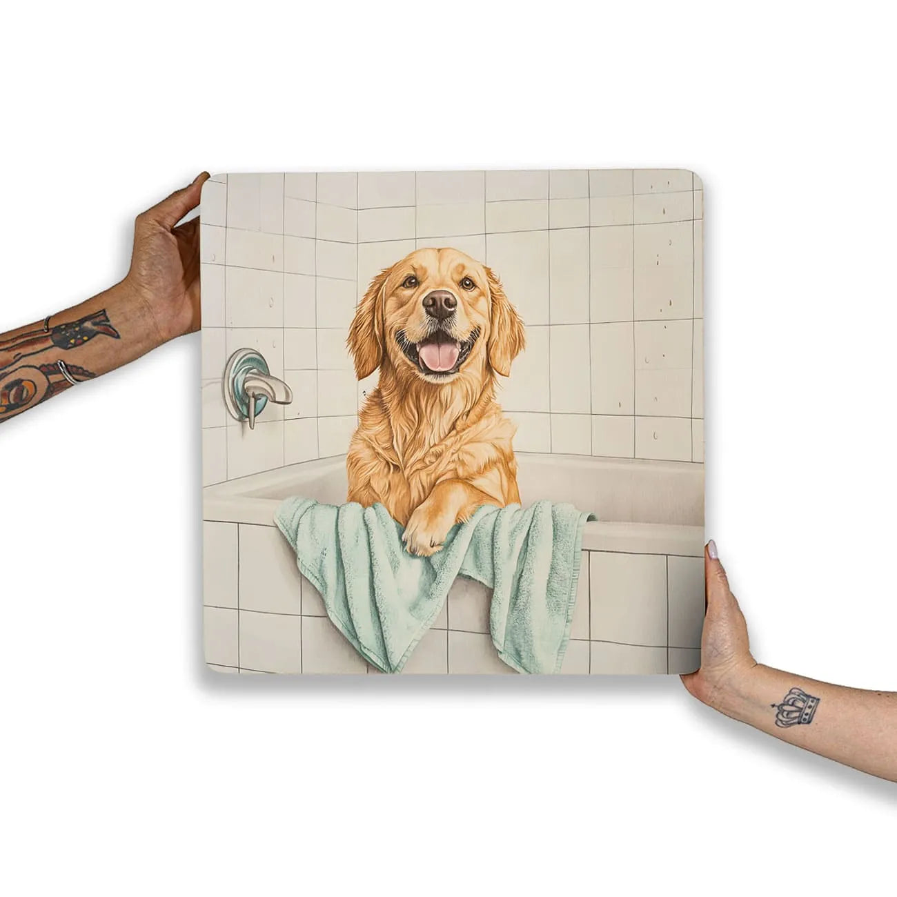 Quadro Decorativo  - Golden na banheira