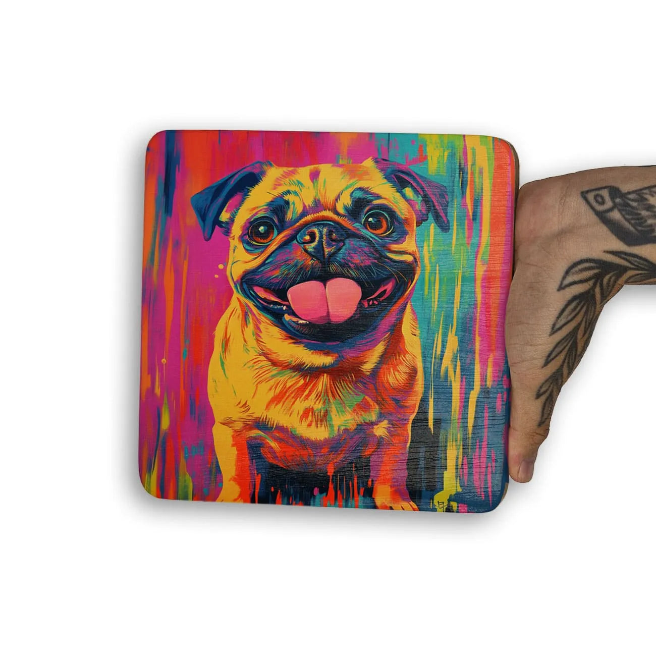 Quadro Decorativo  -  Pug Color