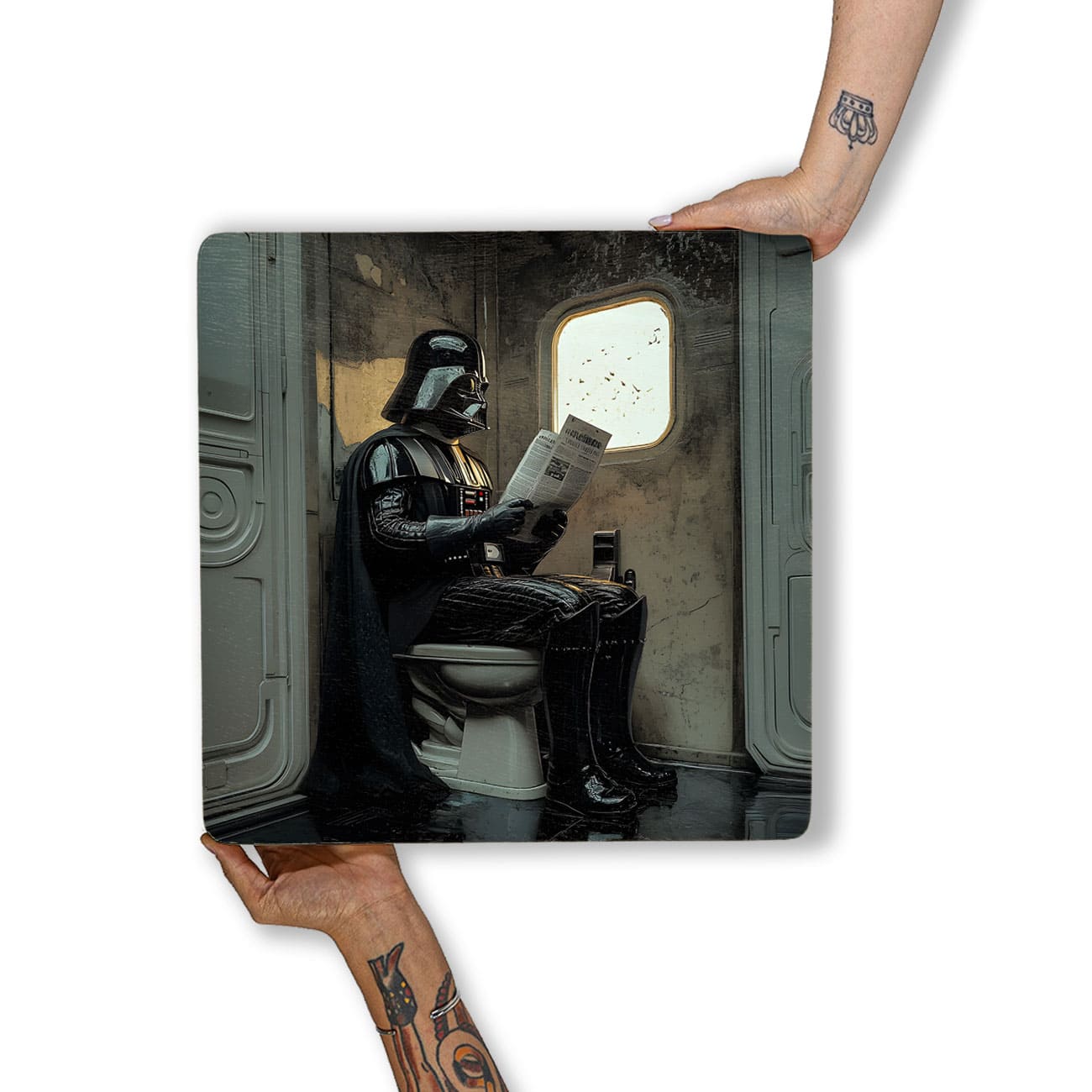 Quadro Decorativo  - Darth Vader no Banheiro