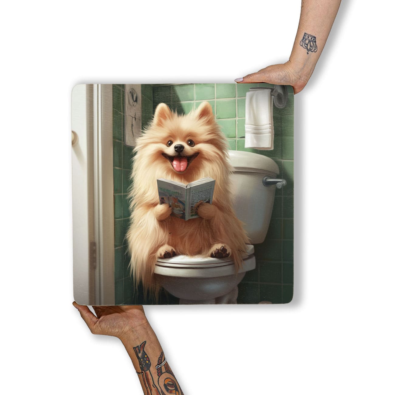 Quadro Decorativo  - Spitz no vaso