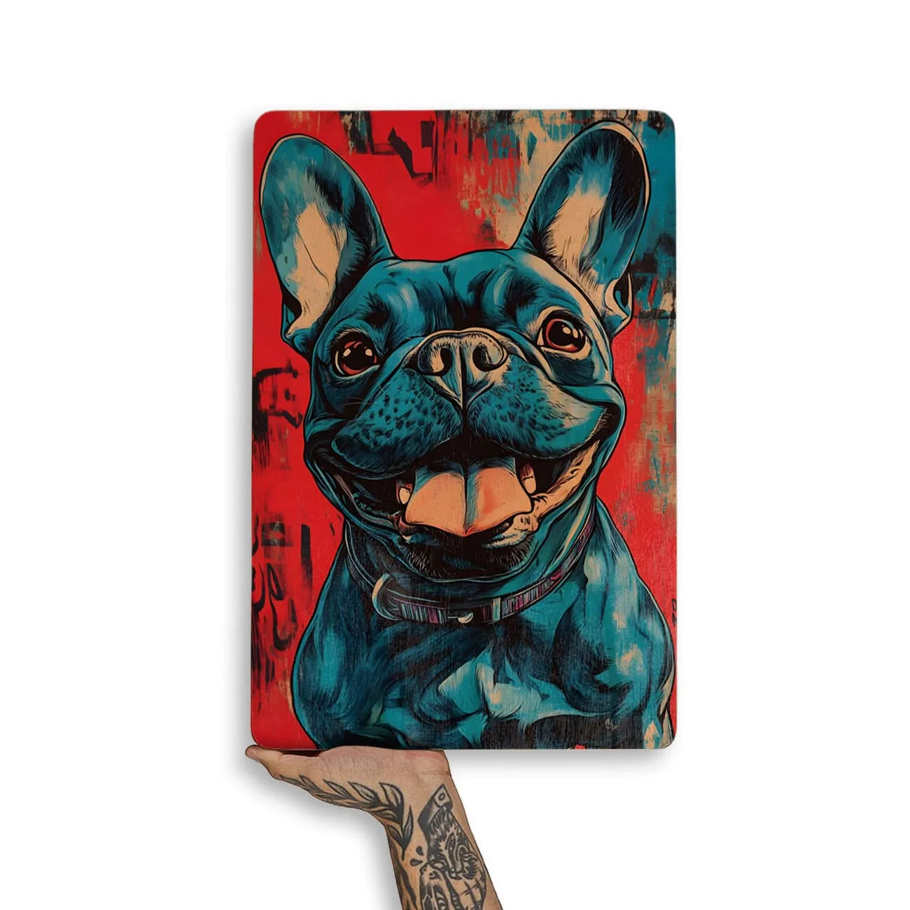 Quadro Decorativo  -  Bulldog Francês Color